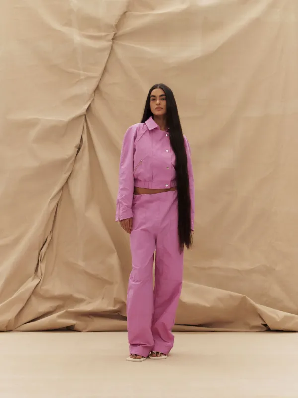 07 COCOON PANT | BARBIE PINK made by Paris Georgia