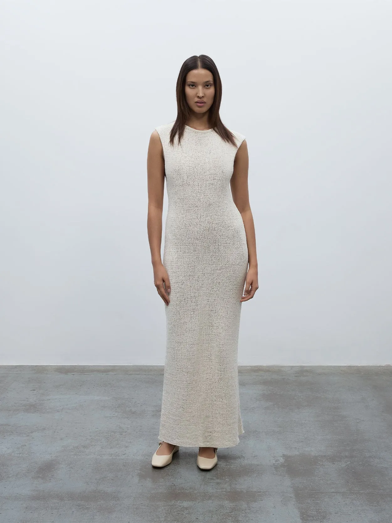 05 Elemental Tape Dress | Ivory sold by Paris Georgia product image thumbnail 5