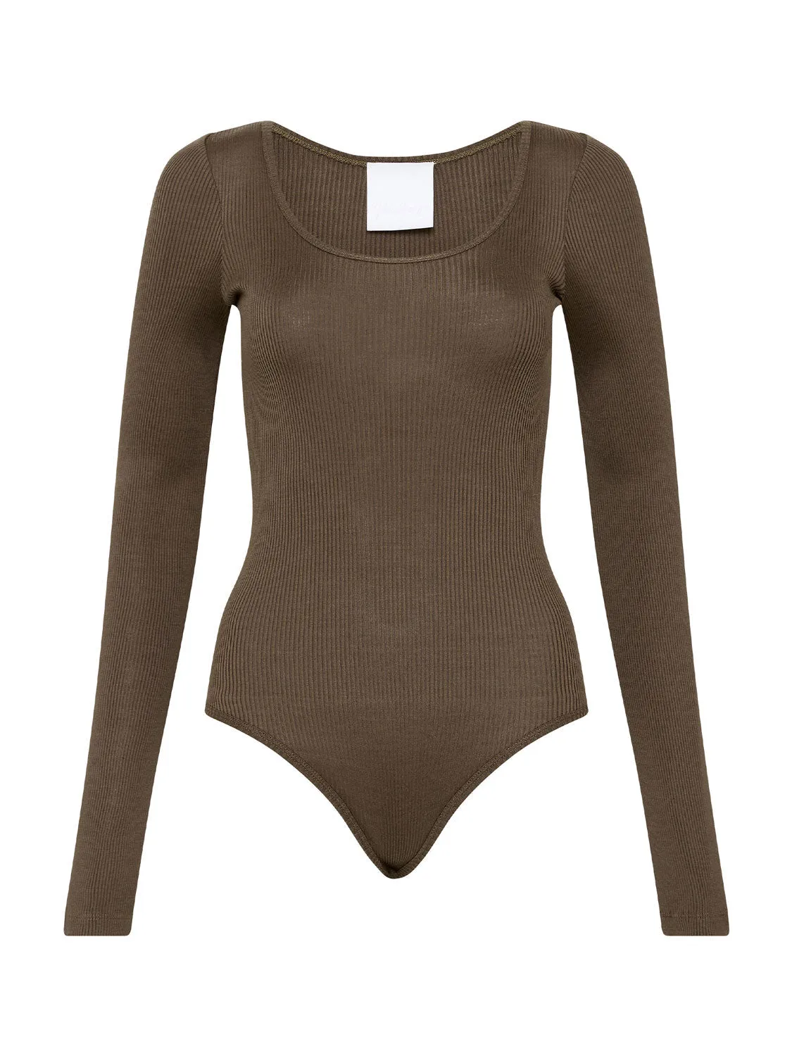 04 Elemental Silk Rib Bodysuit | Slate sold by Paris Georgia product image thumbnail 2