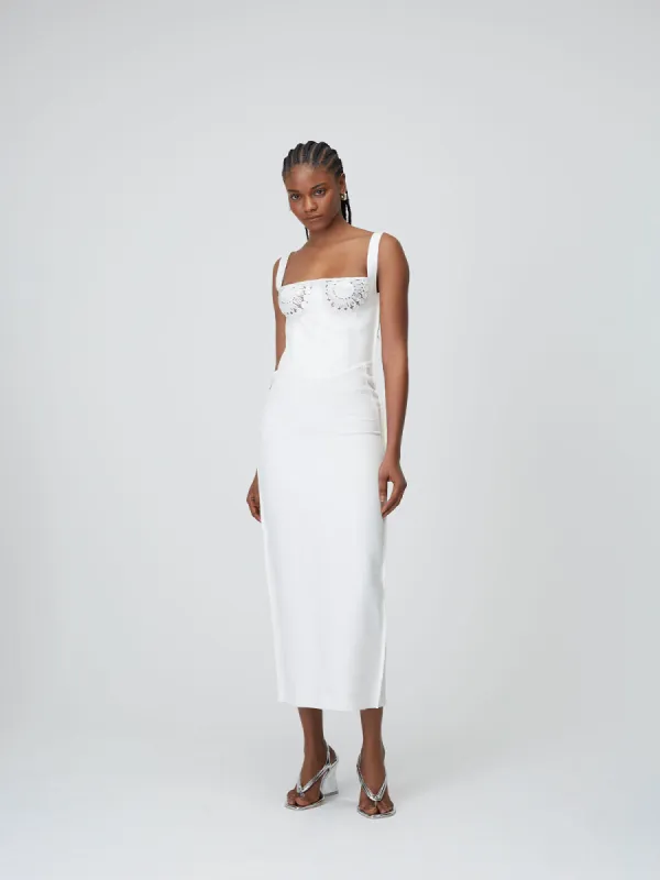 09 Micah Dress | White sold by Paris Georgia