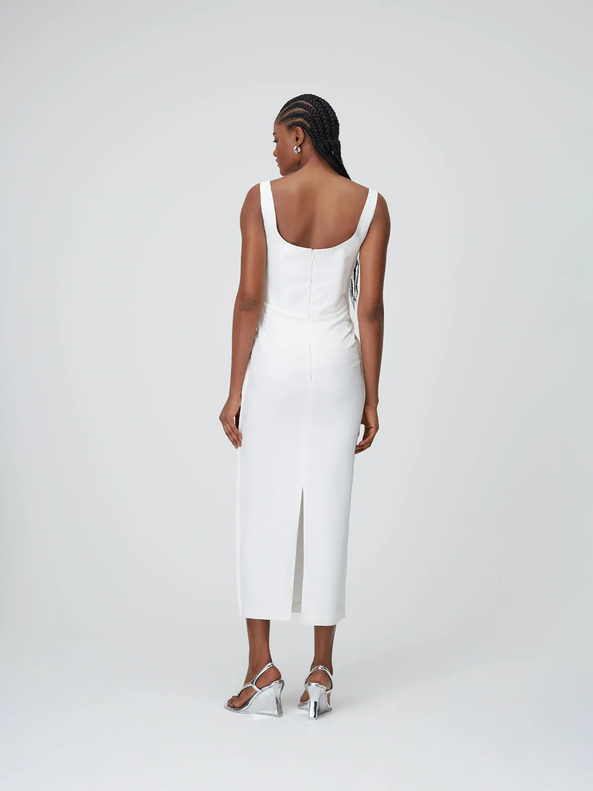 09 Micah Dress | White sold by Paris Georgia product image thumbnail 4