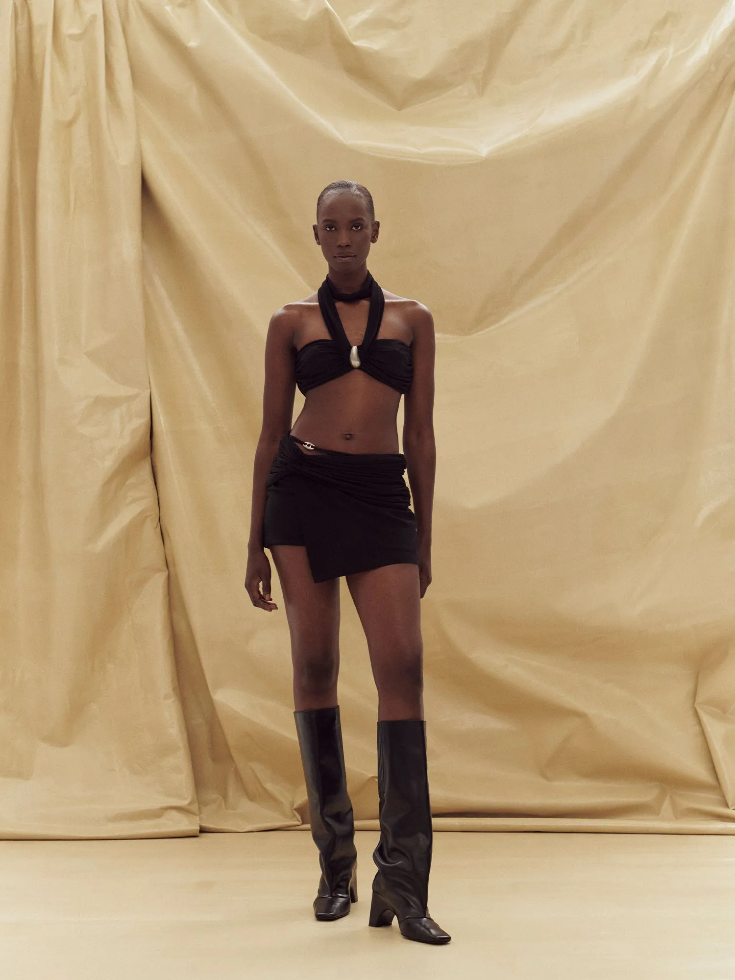 07 ELLA MINI SKIRT | BLACK sold by Paris Georgia product image thumbnail 3