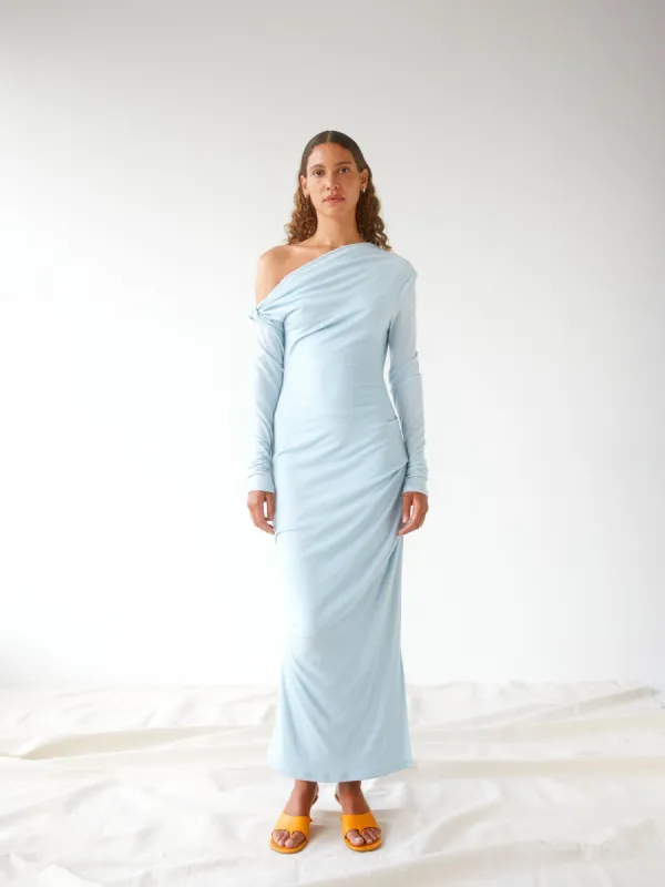04 Elemental Manahou Dress | Mineral Blue made by Paris Georgia