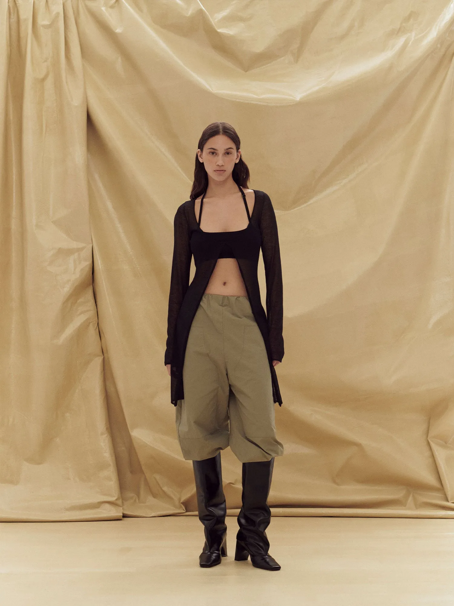 07 JASMINE CROP & CARDI | BLACK sold by Paris Georgia product image thumbnail 3