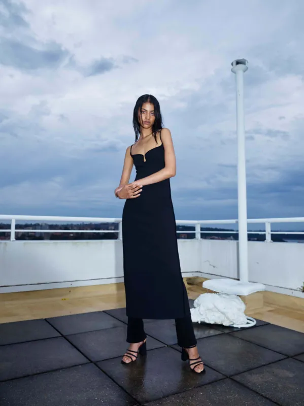 Marlo Dress | Black sold by Paris Georgia