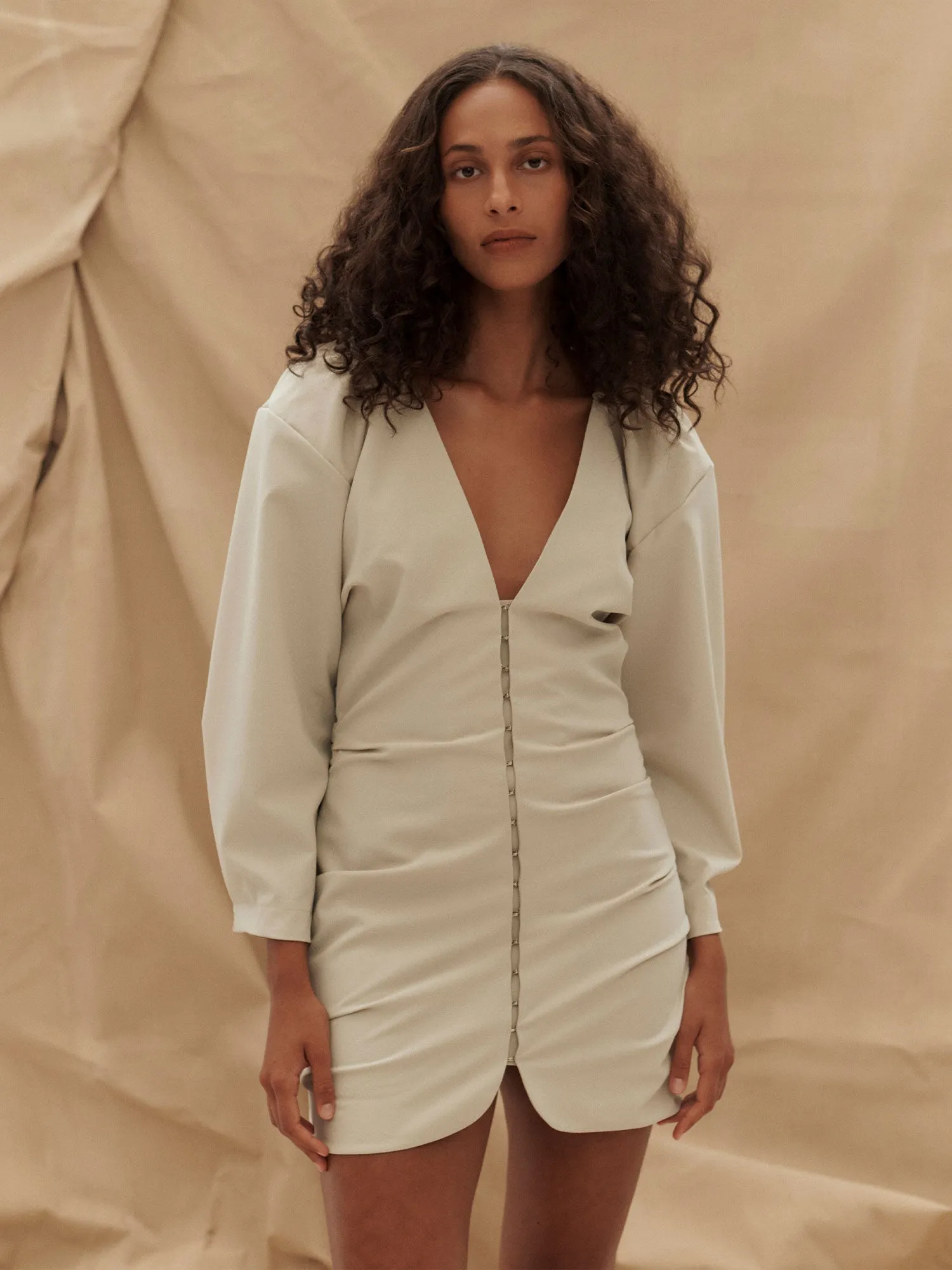 07 NORA MINI DRESS | FAWN sold by Paris Georgia product image thumbnail 4