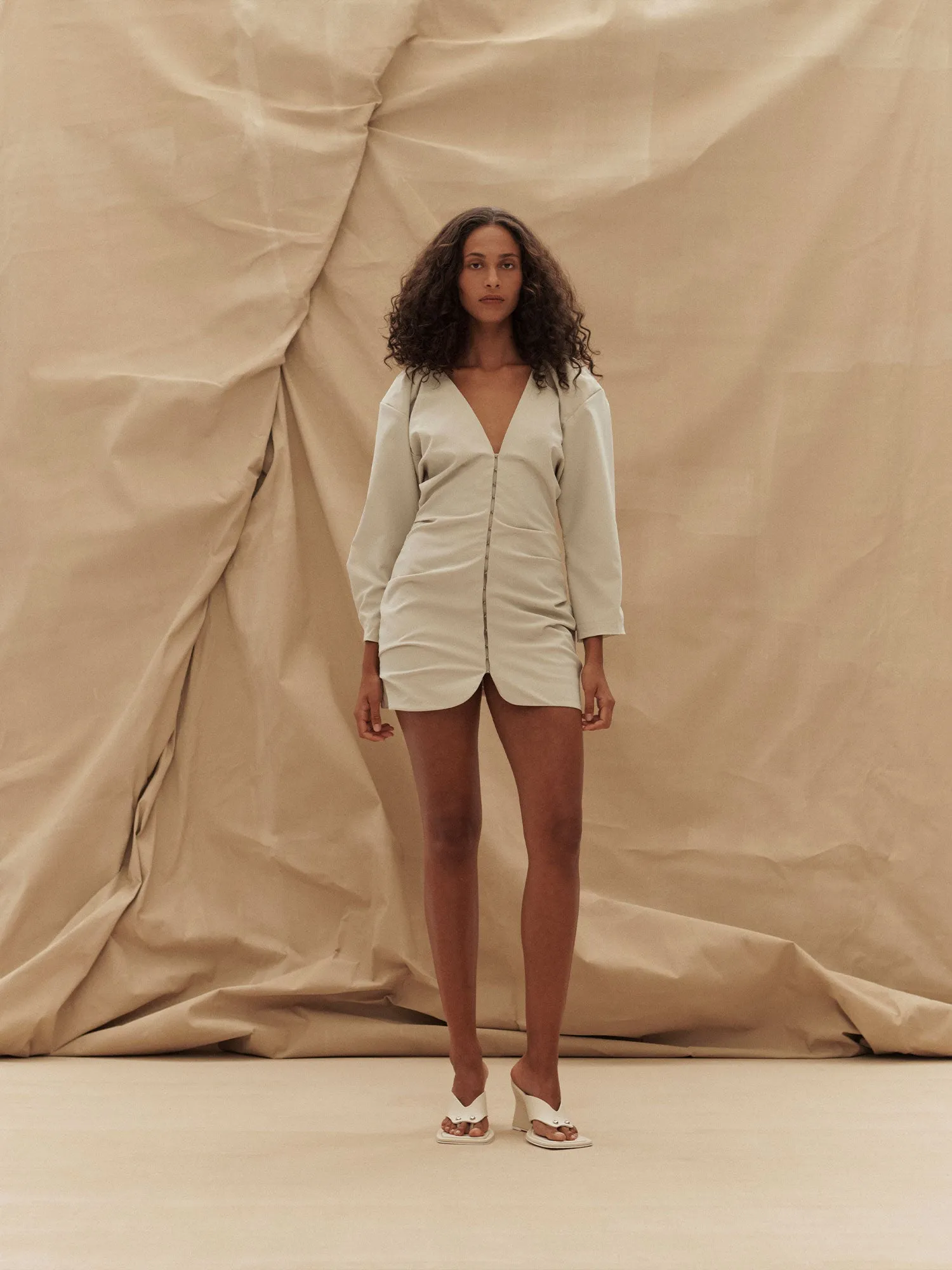 07 NORA MINI DRESS | FAWN sold by Paris Georgia