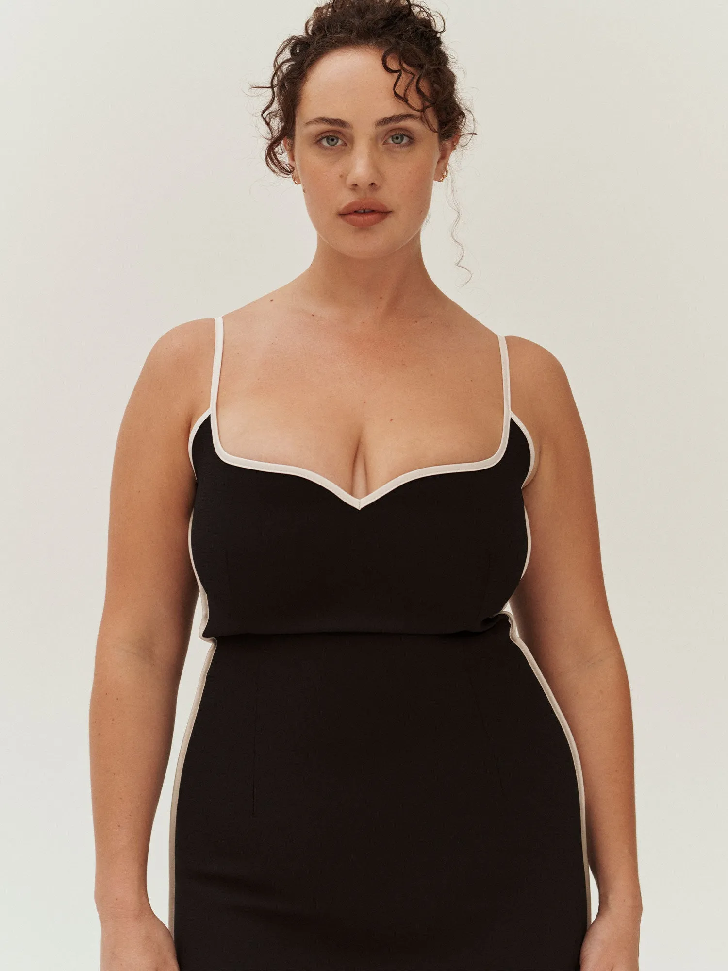 Heart Dress | Black with White sold by Paris Georgia product image thumbnail 3