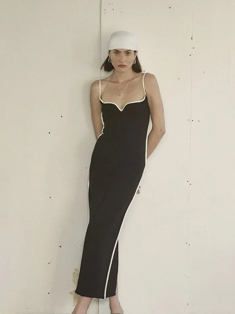 Heart Dress | Black with White sold by Paris Georgia product image thumbnail 5