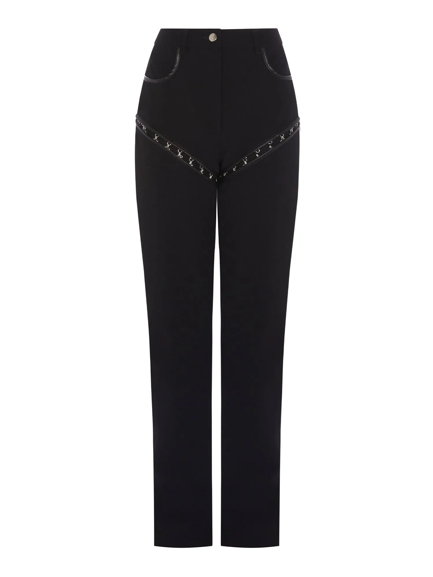 07 HOOK STRAIGHT LEG TROUSER | BLACK sold by Paris Georgia product image thumbnail 5
