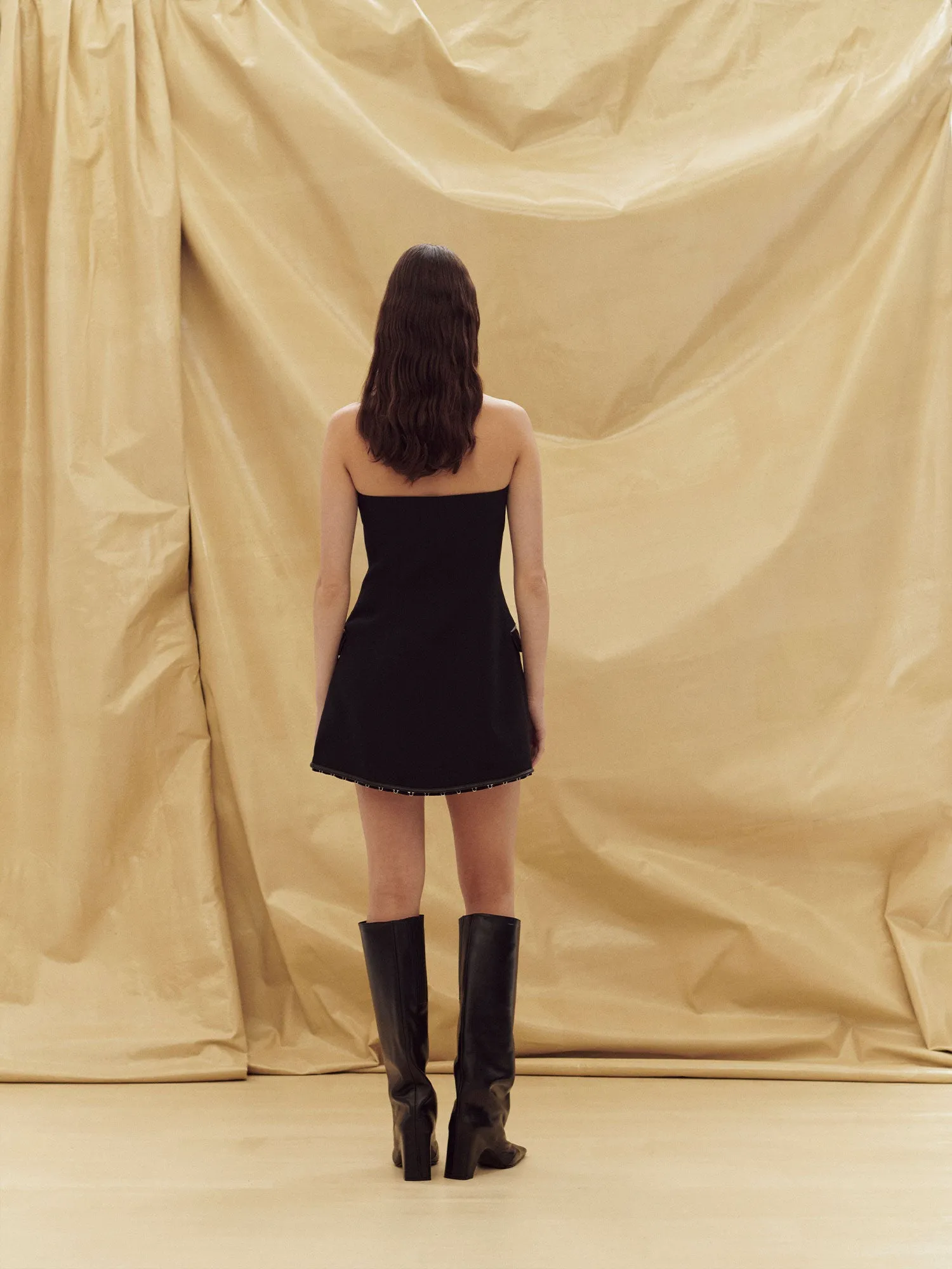 07 SHANA MINI DRESS | BLACK sold by Paris Georgia product image thumbnail 4