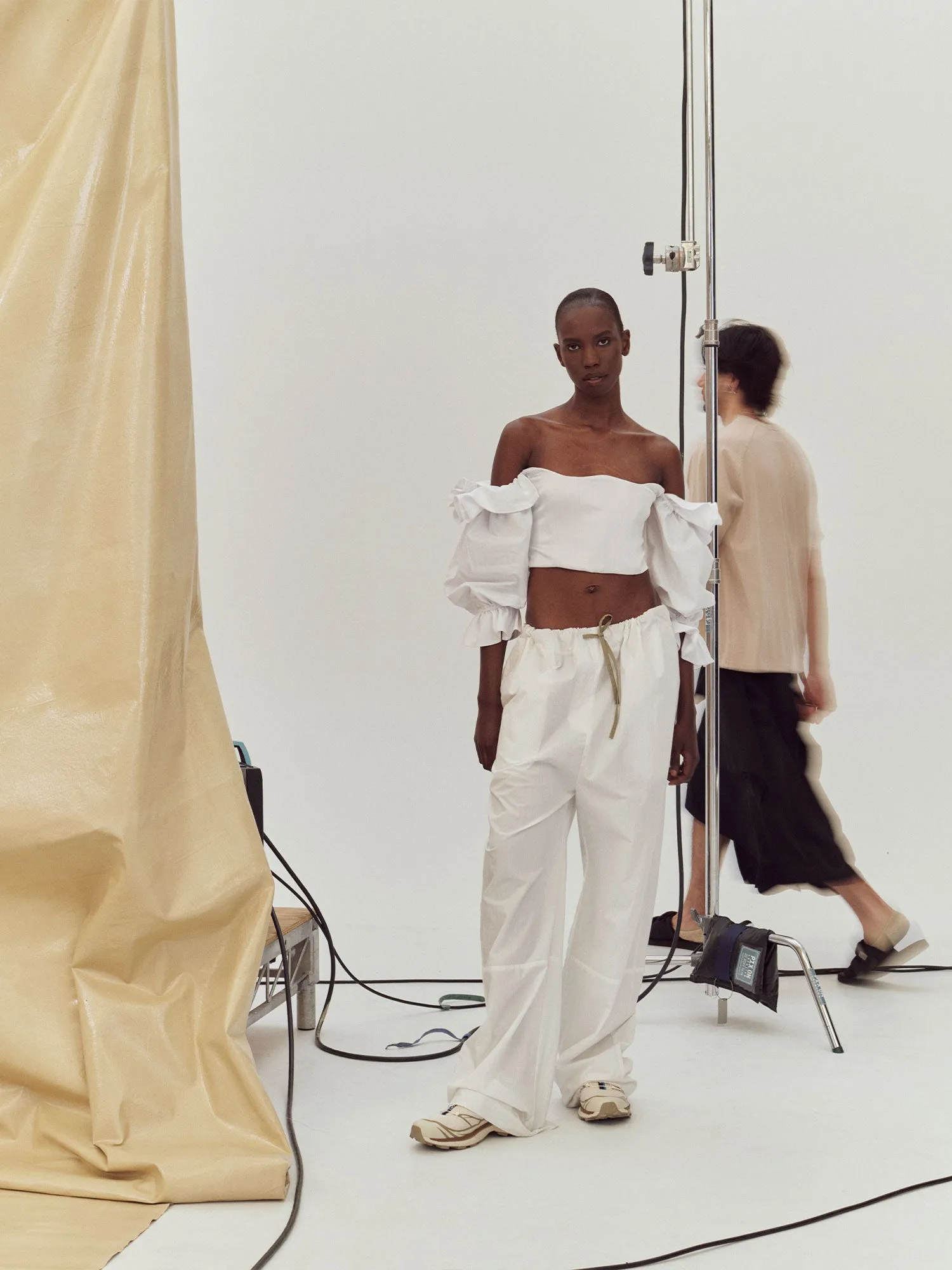 Ruffle Bodice | White sold by Paris Georgia product image thumbnail 4