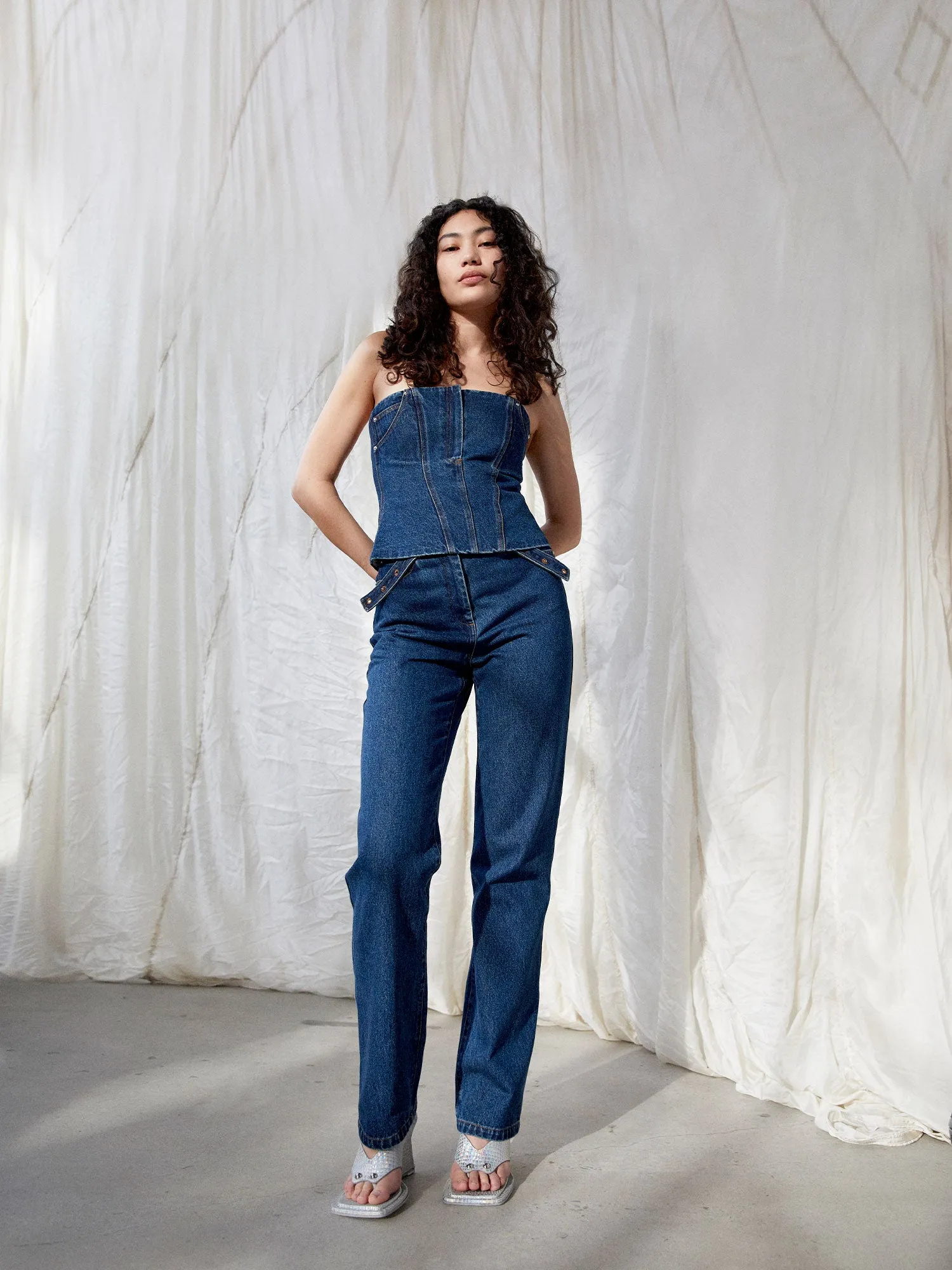 08 Jo Bodice | Indigo sold by Paris Georgia product image thumbnail 5