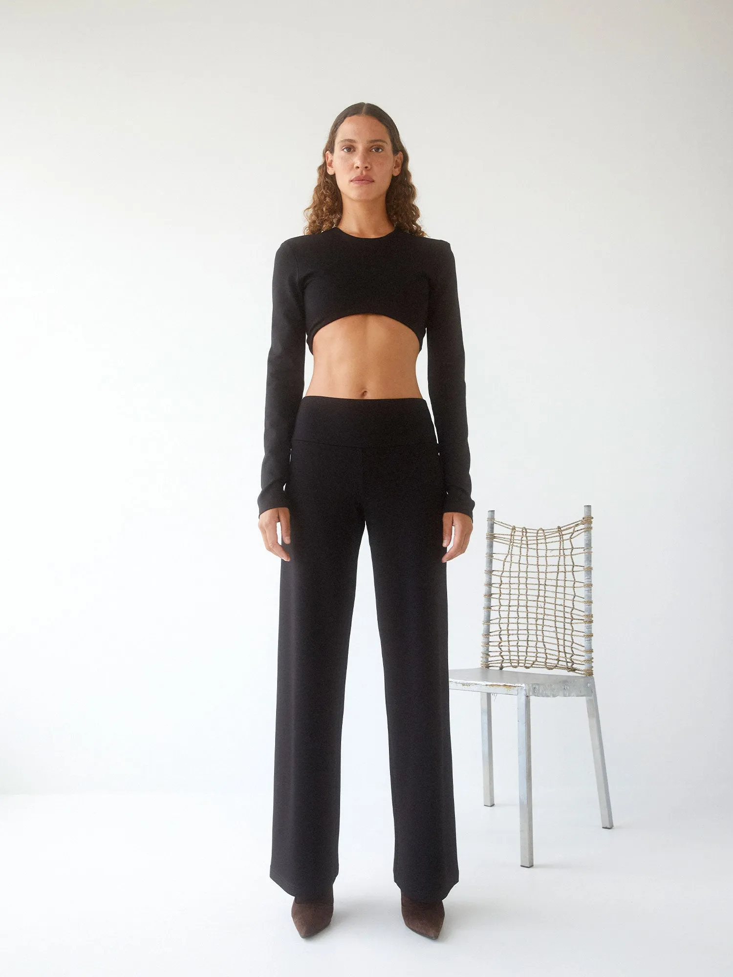 04 Elemental Darla Crop | Black sold by Paris Georgia product image thumbnail 3