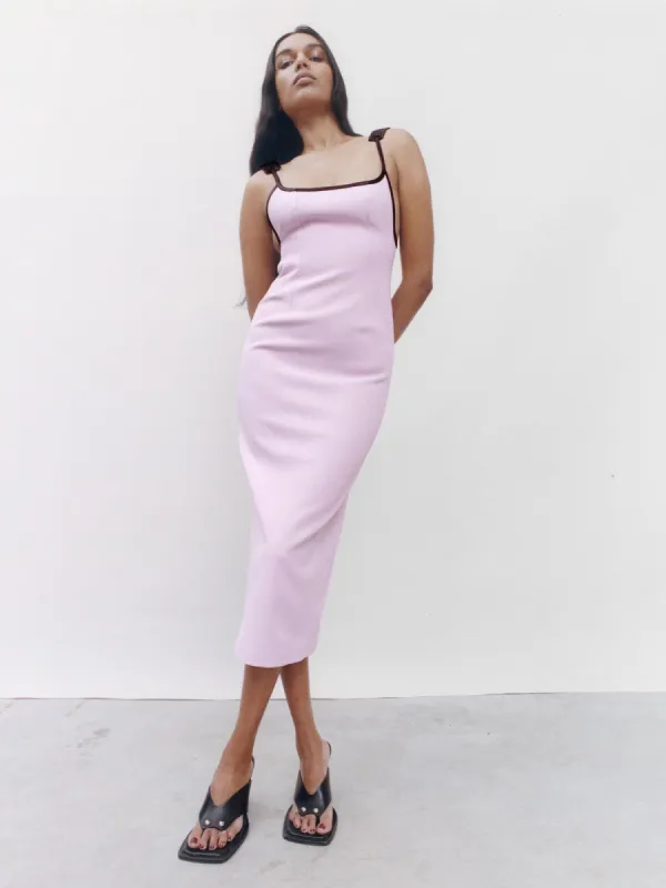 08 Nina Dress | Pink & Black sold by Paris Georgia