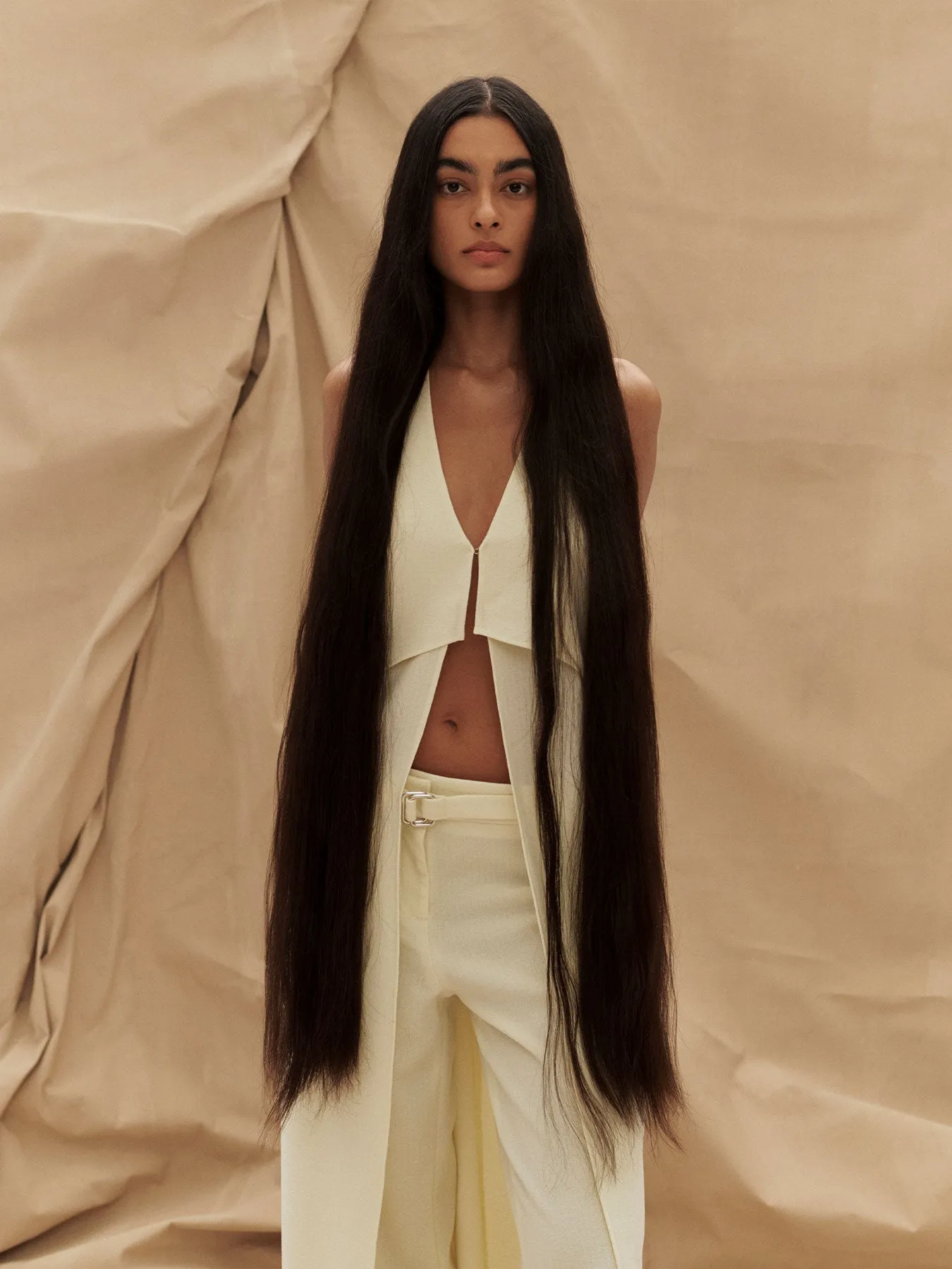 07 ENZO APRON | CREAM sold by Paris Georgia product image thumbnail 4