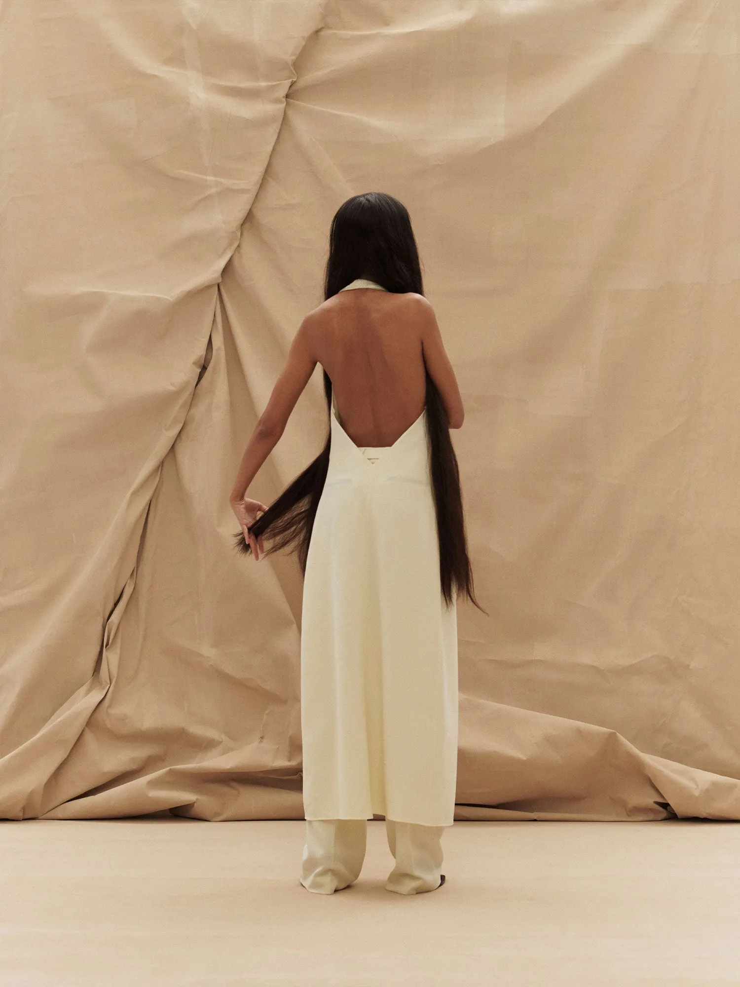 07 ENZO APRON | CREAM sold by Paris Georgia product image thumbnail 5