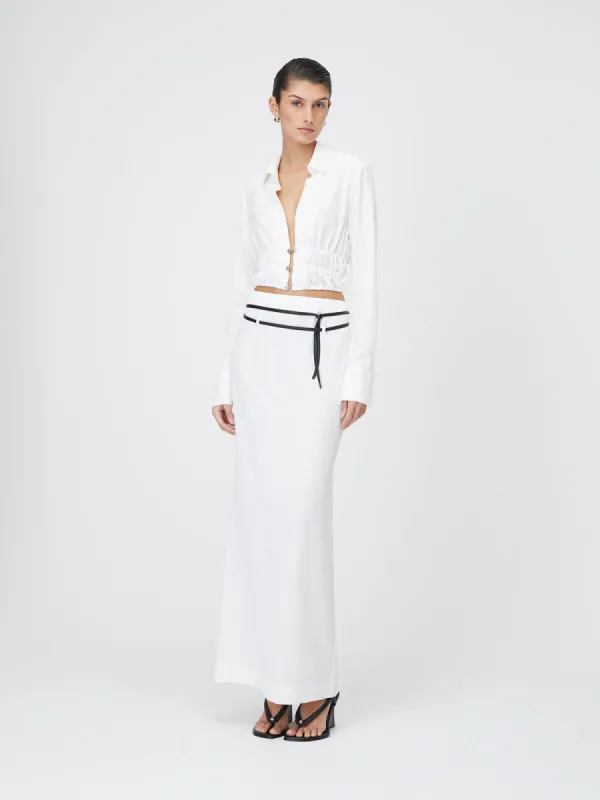 09 Miller Skirt | White made by Paris Georgia