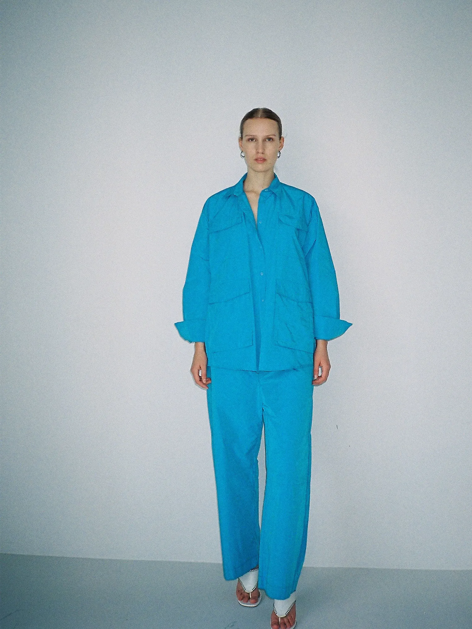 05 Enzo Track Pant | Turquoise sold by Paris Georgia product image thumbnail 2