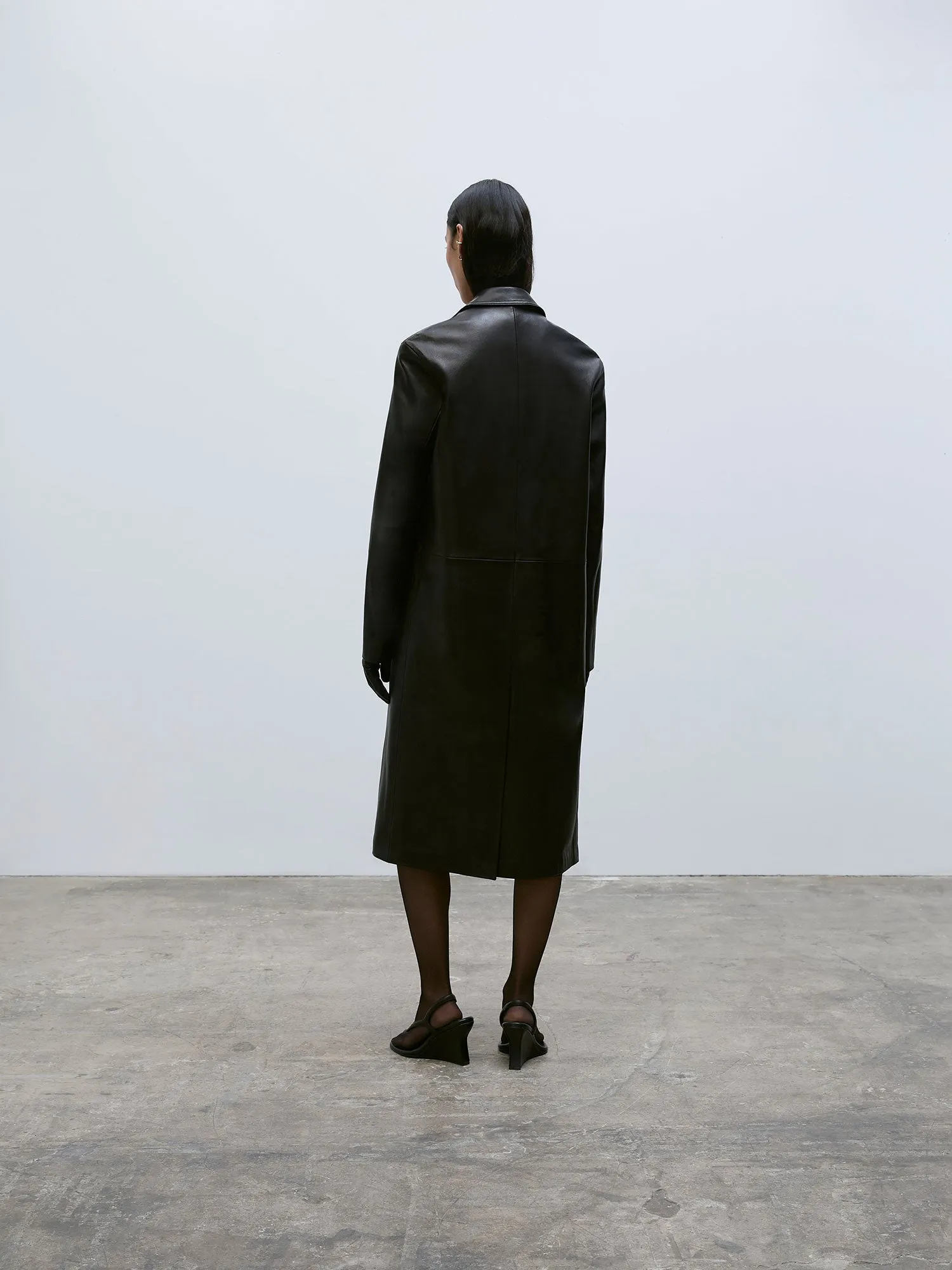 Classic Leather Jacket | Black sold by Paris Georgia product image thumbnail 4