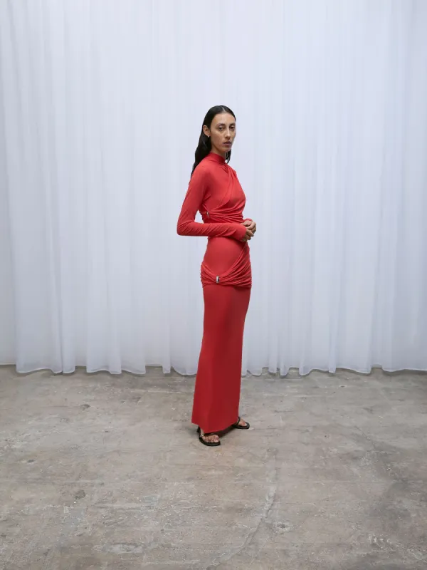 Claw Aria Dress | Red Rose made by Paris Georgia
