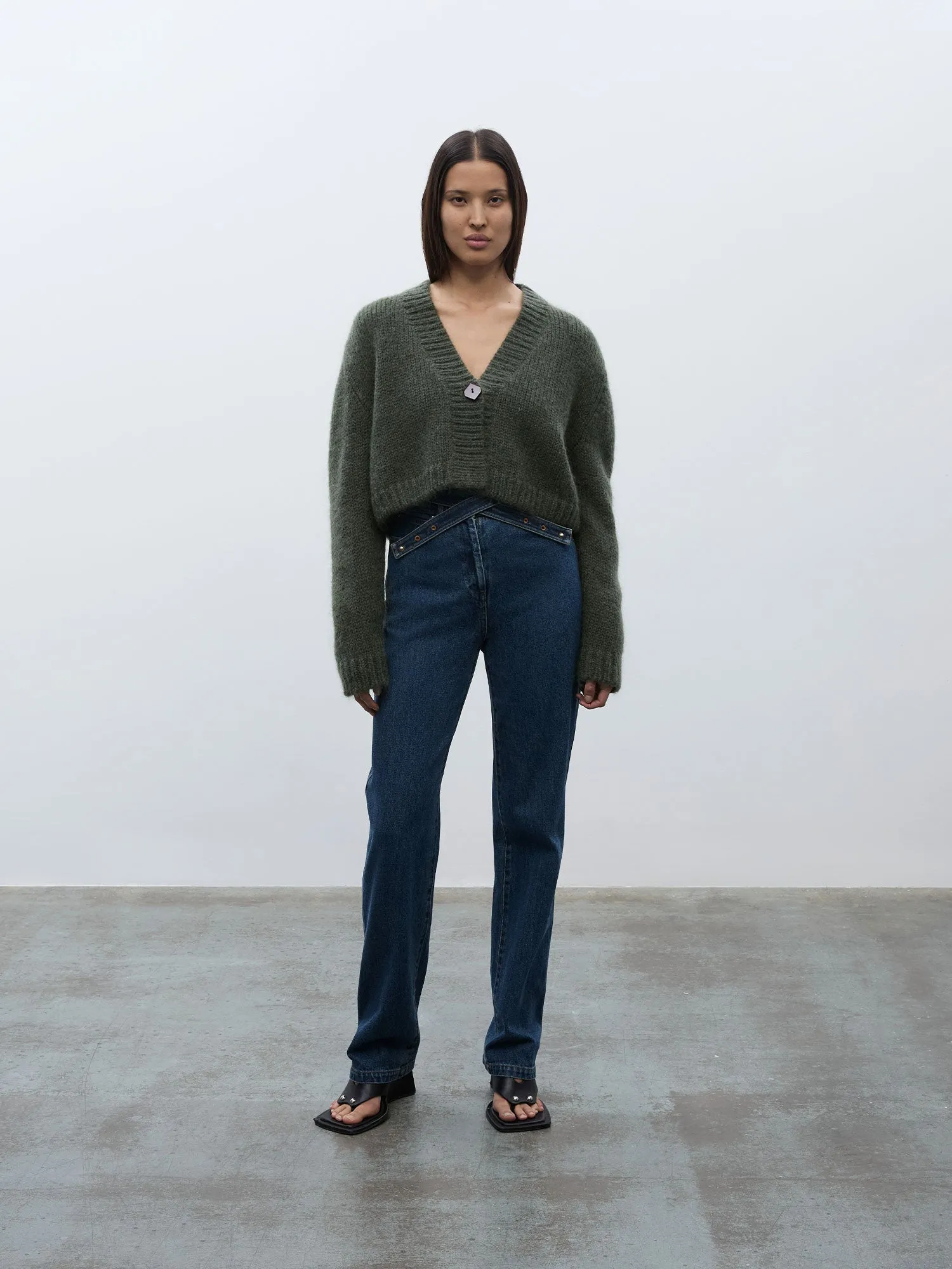 Elemental Chunky Cardigan | Forest sold by Paris Georgia product image thumbnail 4