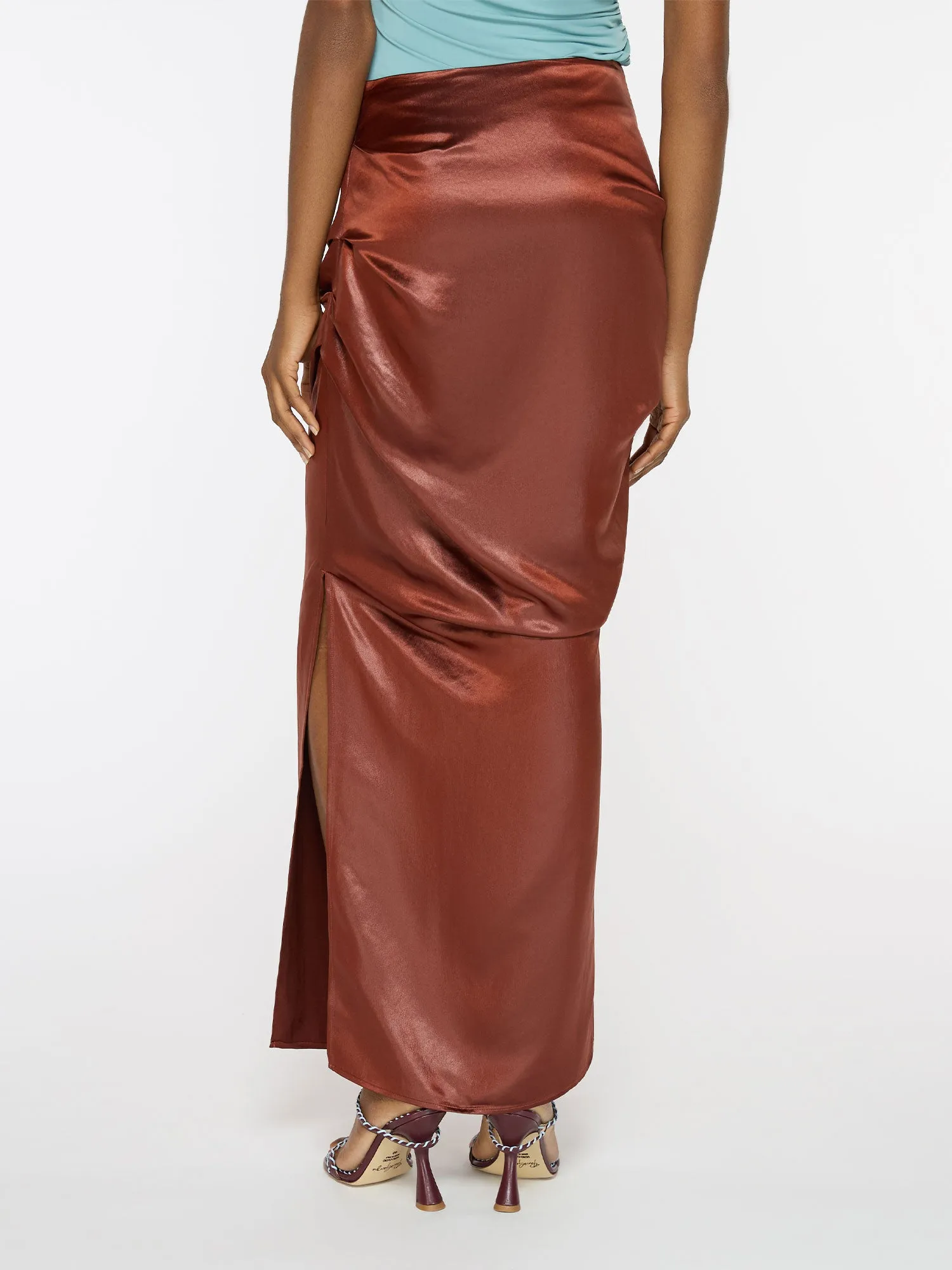 Liquid Skirt | Saffron sold by Paris Georgia product image thumbnail 5