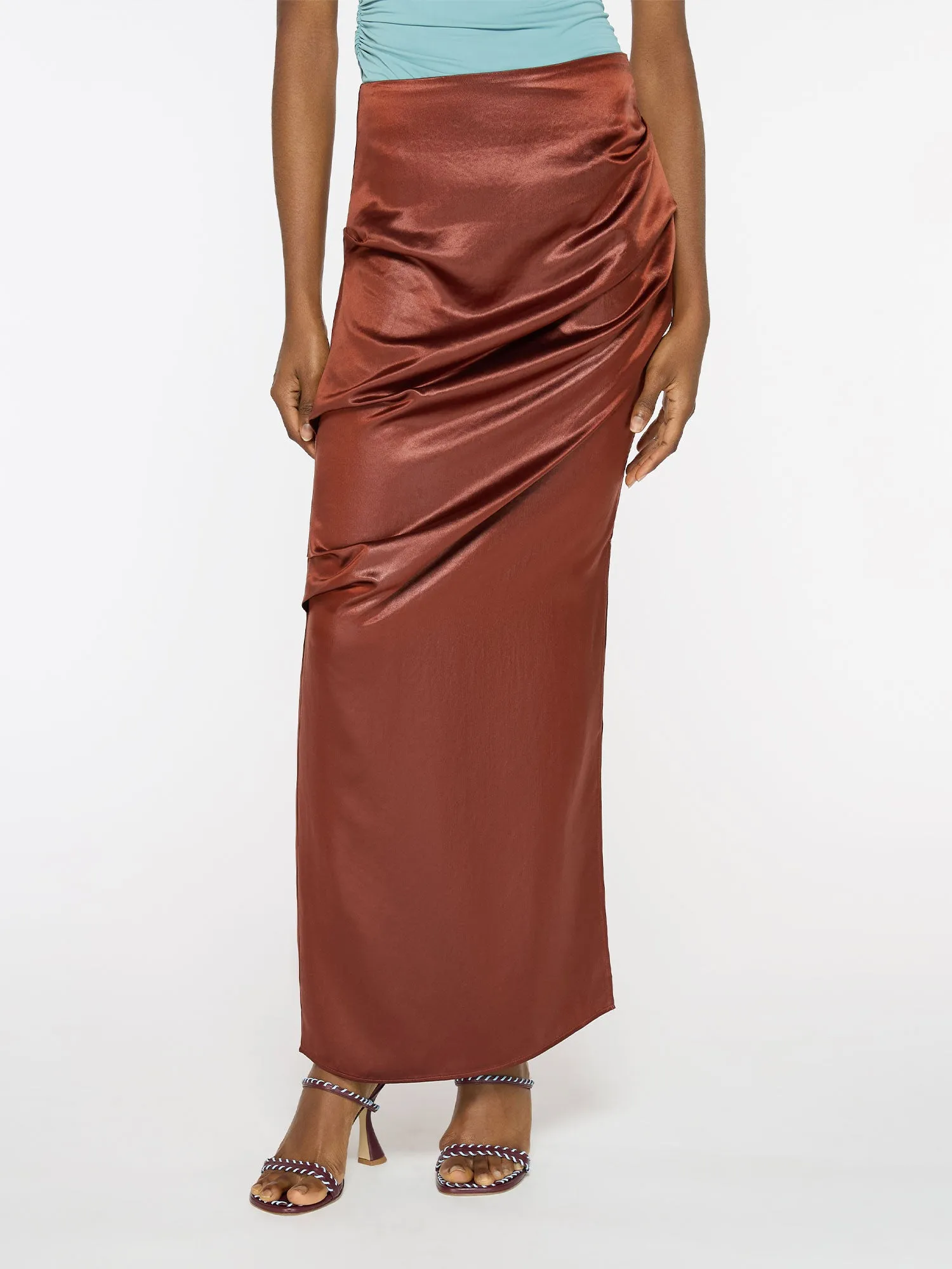 Liquid Skirt | Saffron sold by Paris Georgia product image thumbnail 4