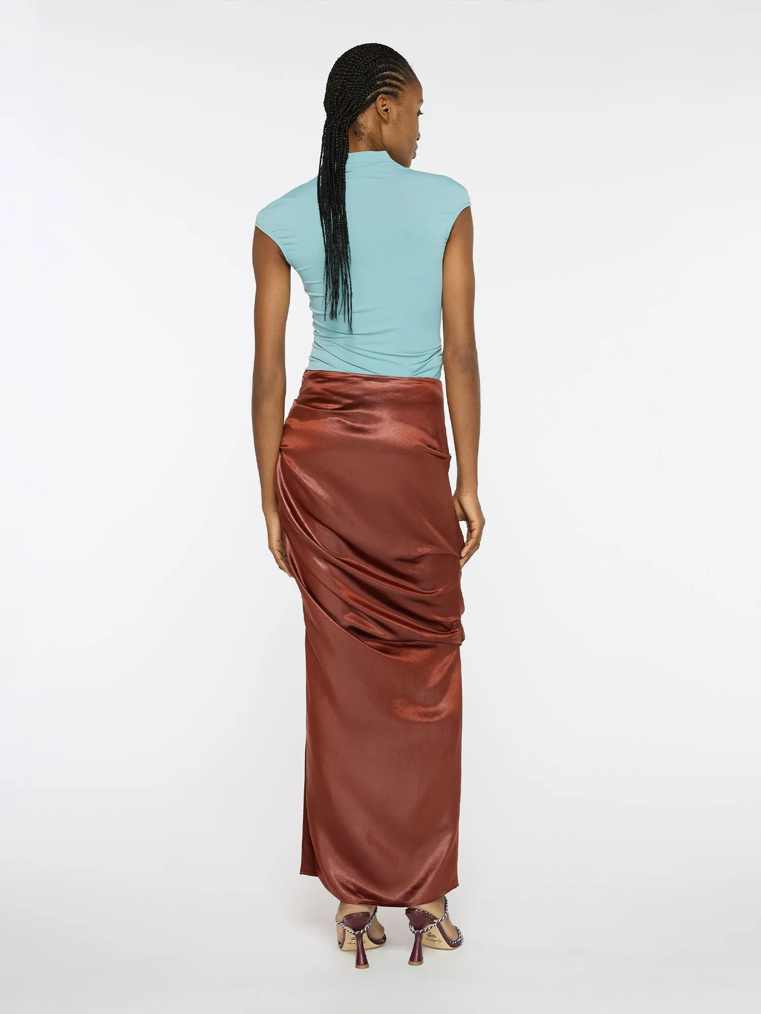 Liquid Skirt | Saffron sold by Paris Georgia product image thumbnail 3