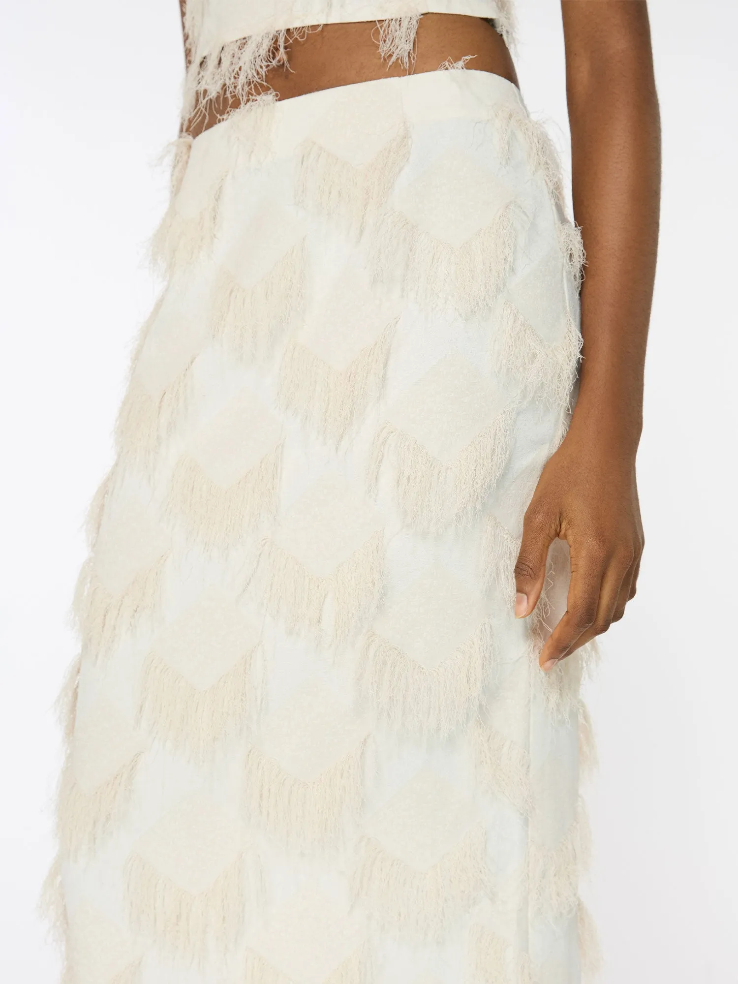 Iona Skirt | Cream sold by Paris Georgia product image thumbnail 4