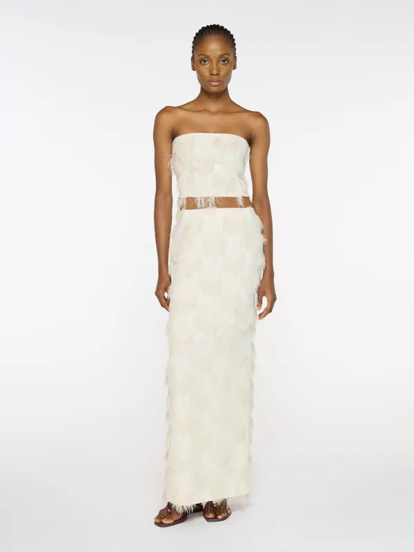 Iona Skirt | Cream made by Paris Georgia