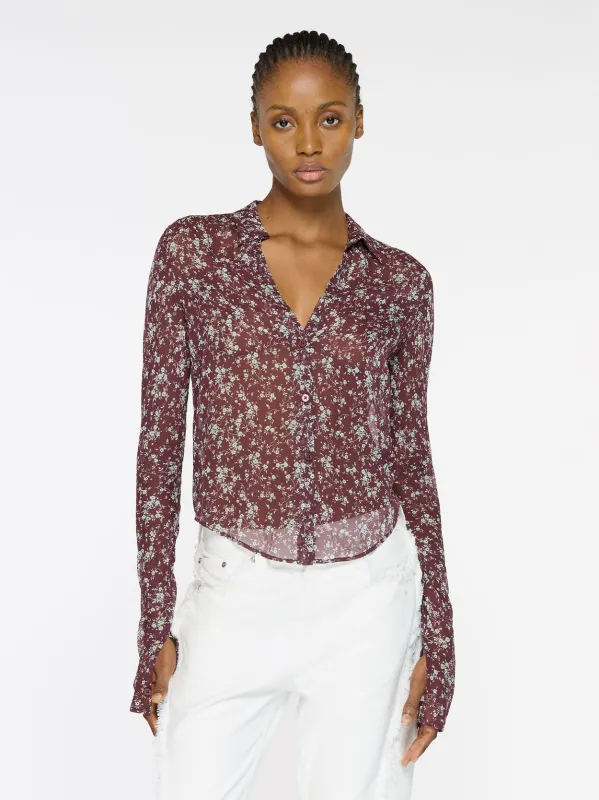 Sheer Silk Shirt | Italian Floral sold by Paris Georgia