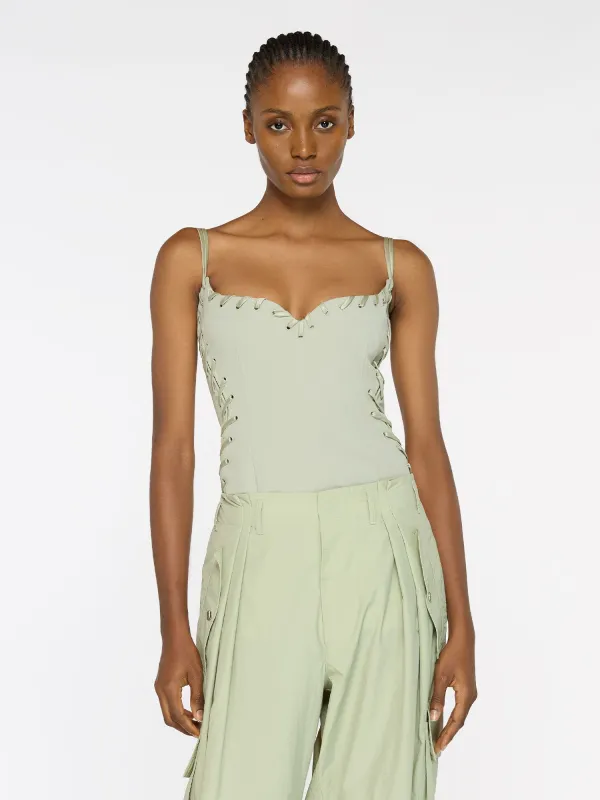 Eyelet Heart Singlet | Dune made by Paris Georgia