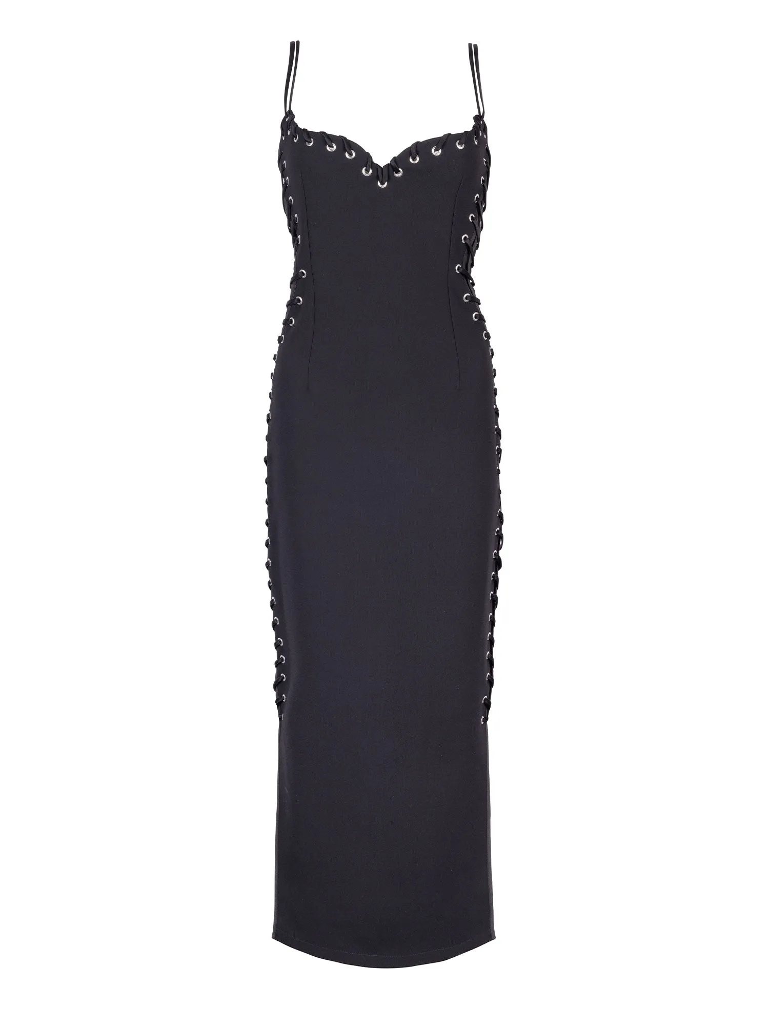 Eyelet Heart Dress | Black sold by Paris Georgia product image thumbnail 2