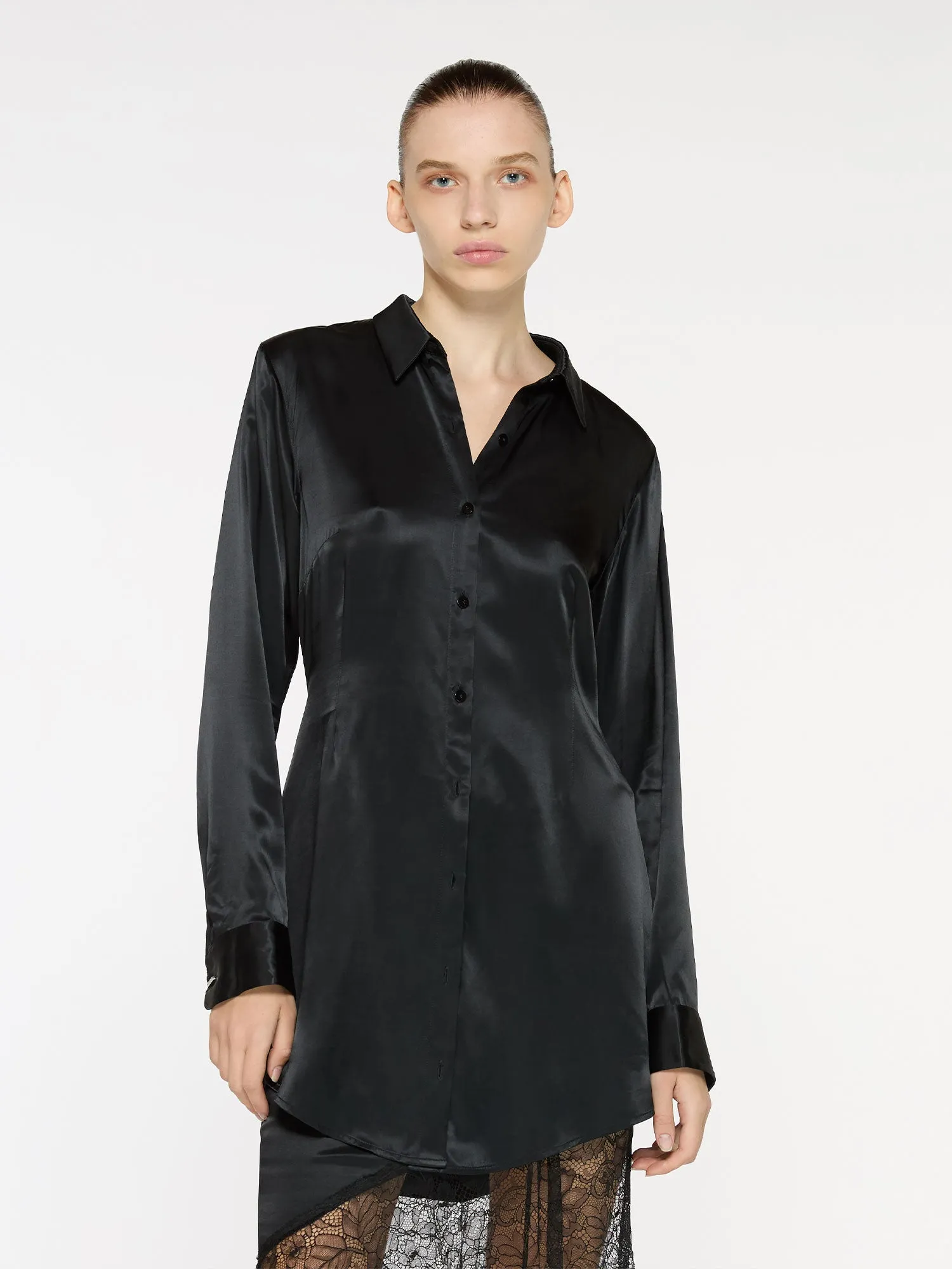 Cher Shirt Dress | Black sold by Paris Georgia