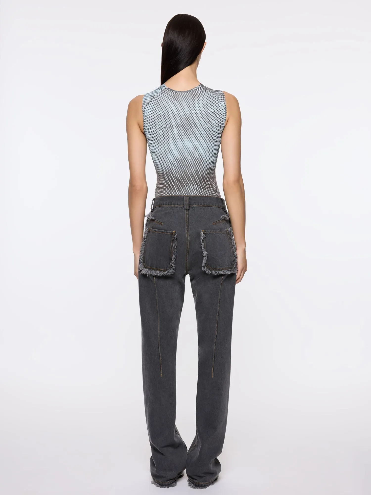 Arabella Bodysuit | Blue/Brown sold by Paris Georgia product image thumbnail 4