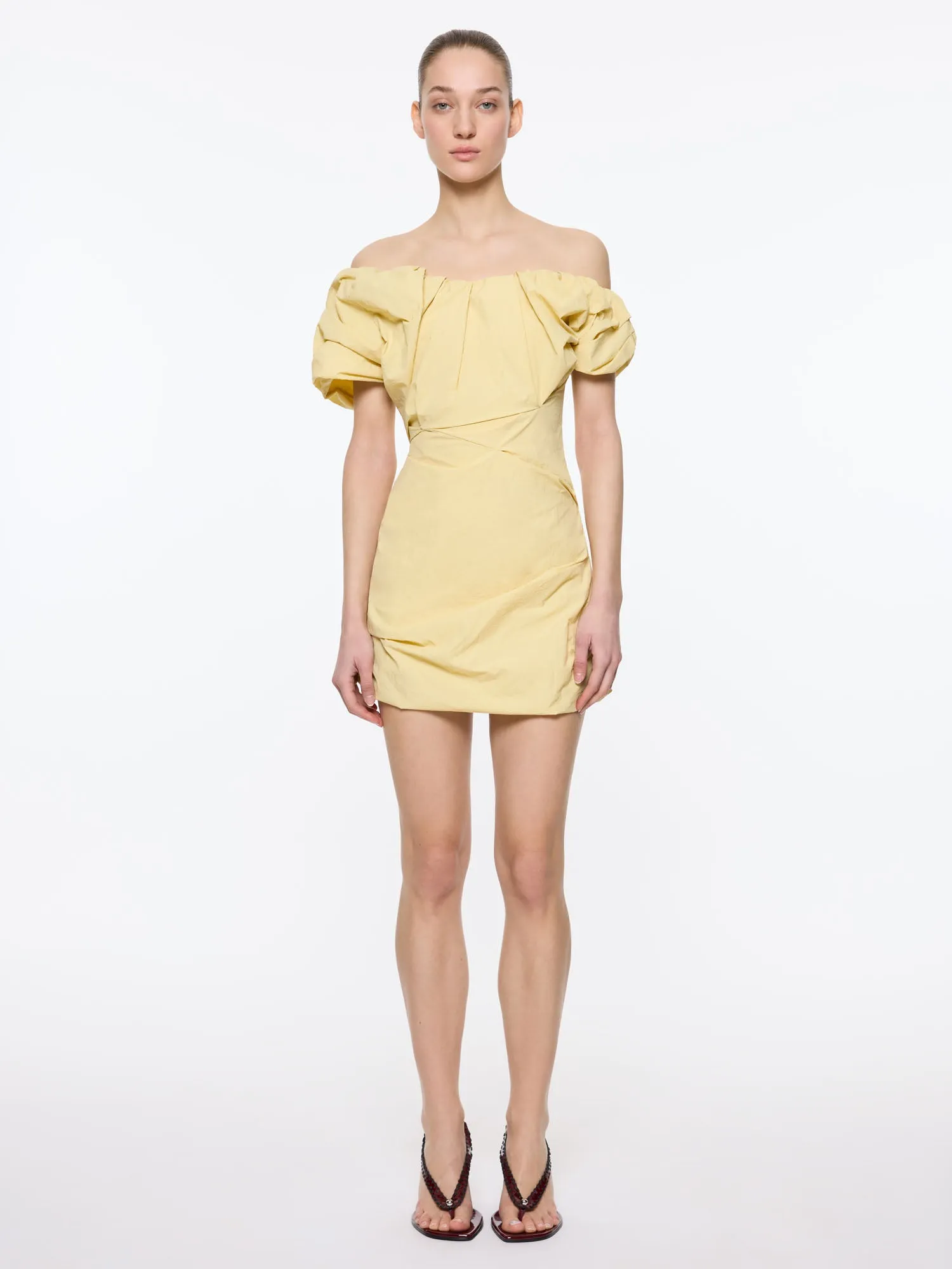 Rio Mini Dress | Daffy Yellow sold by Paris Georgia