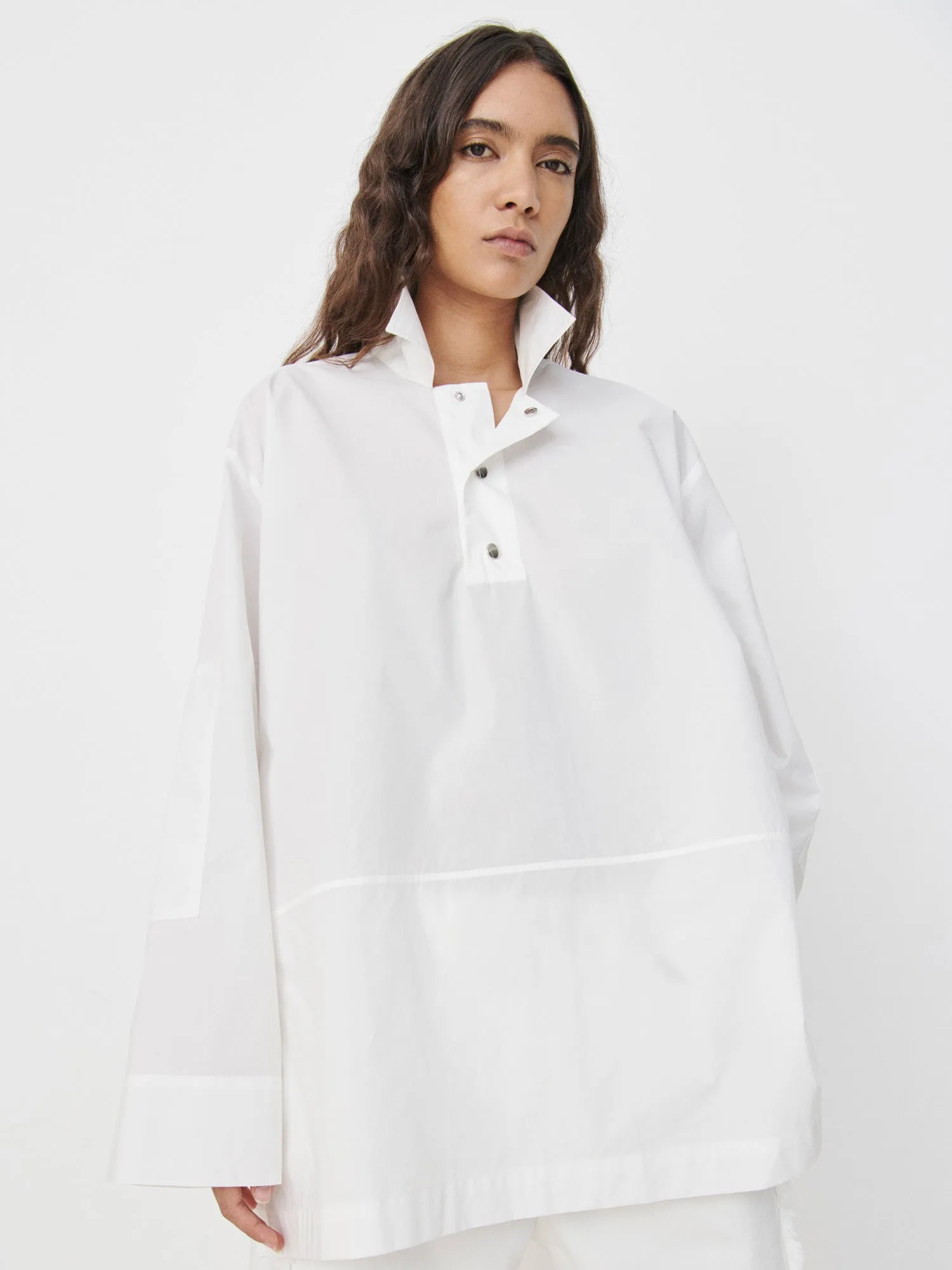 Elemental Uma Overshirt | White sold by Paris Georgia