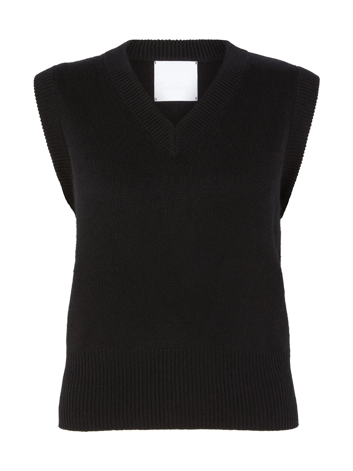 Elemental Merino Cashmere Vest | Black sold by Paris Georgia product image thumbnail 2