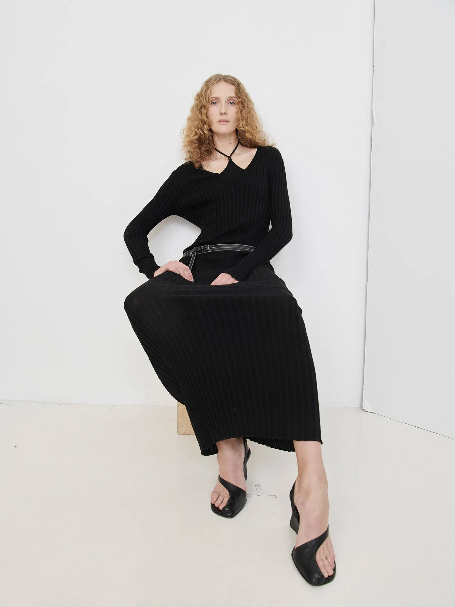 Elemental Halter Hardware Top | Black sold by Paris Georgia product image thumbnail 5