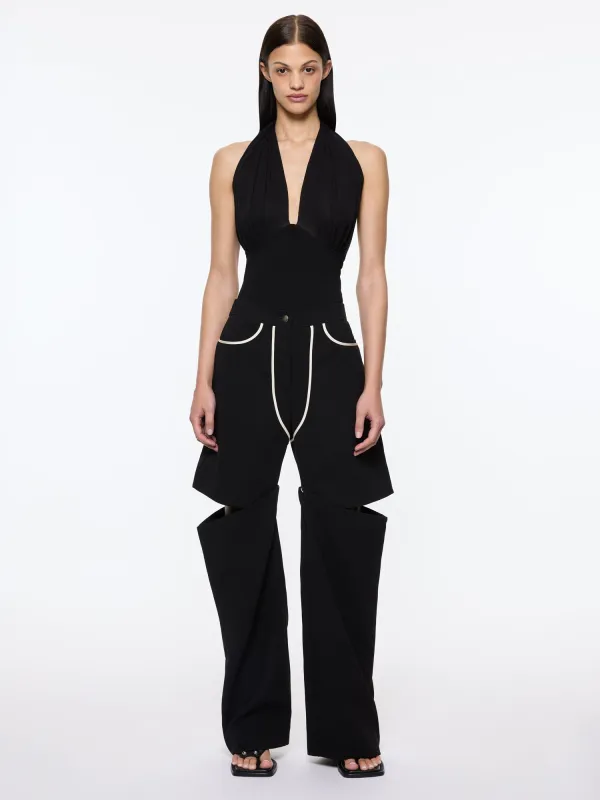 Emelio Trouser | Black sold by Paris Georgia