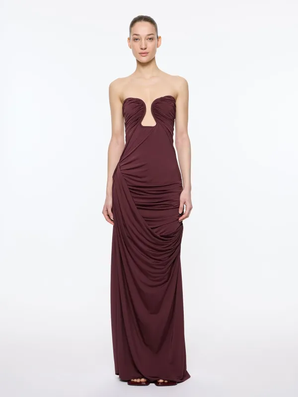 Val Dress | Oxblood made by Paris Georgia