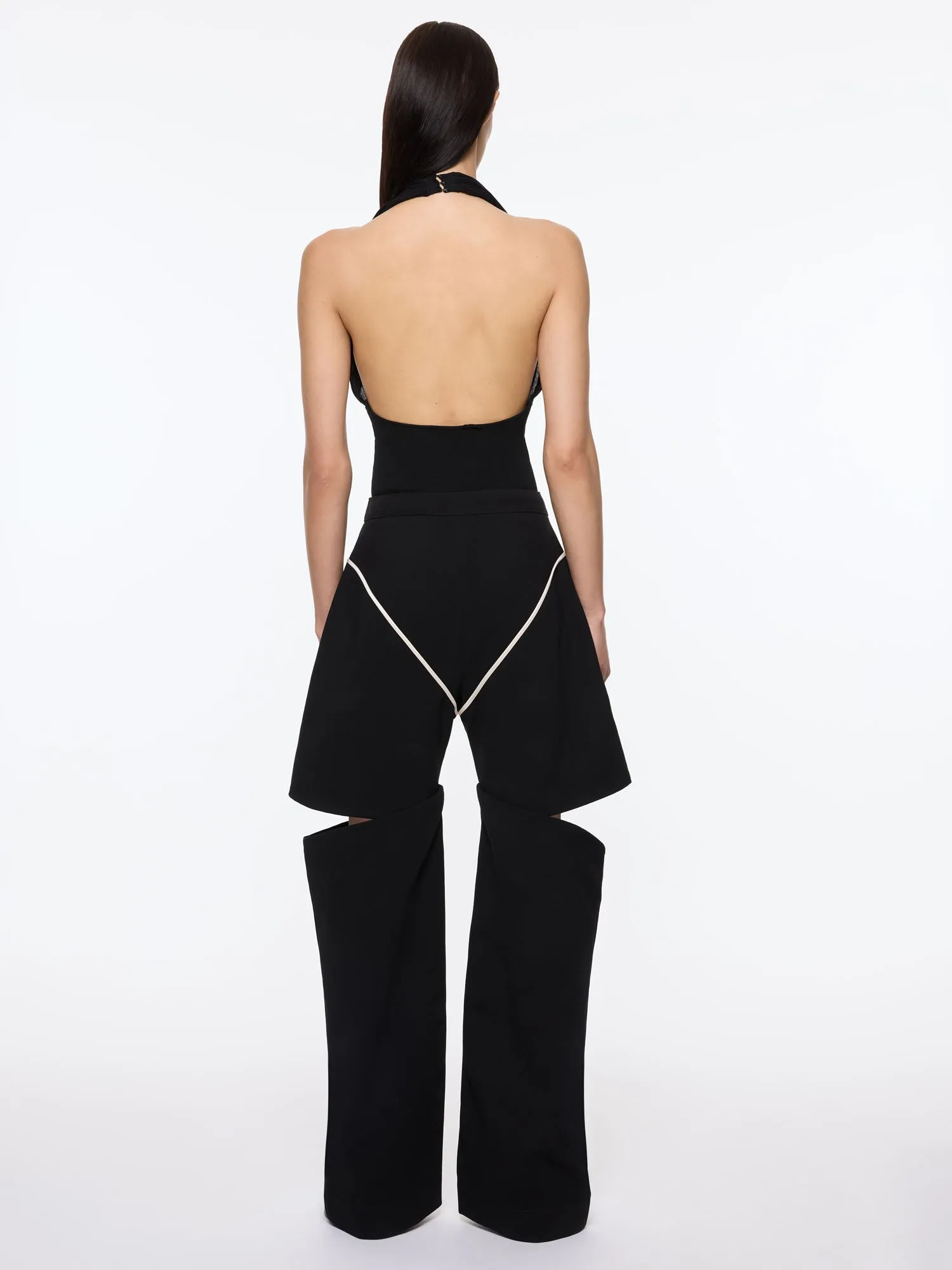 Draped Bodysuit | Black sold by Paris Georgia product image thumbnail 4