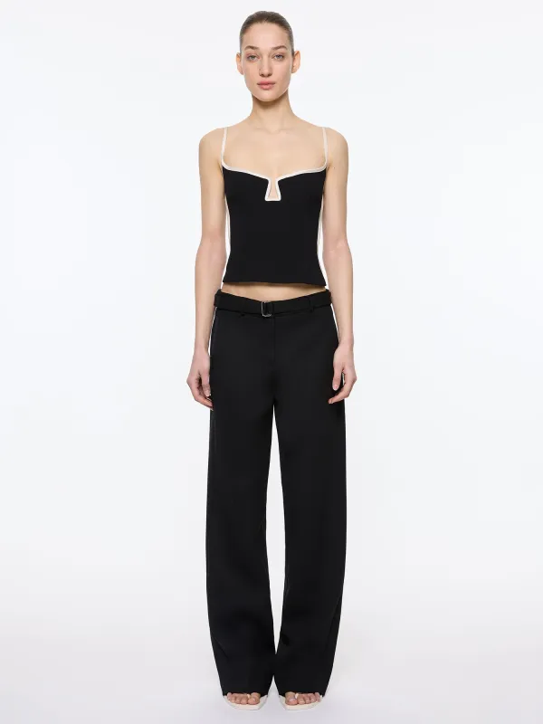 Marlo Singlet | Black & White sold by Paris Georgia