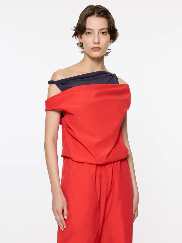 Atlas Top | Red and Navy sold by Paris Georgia