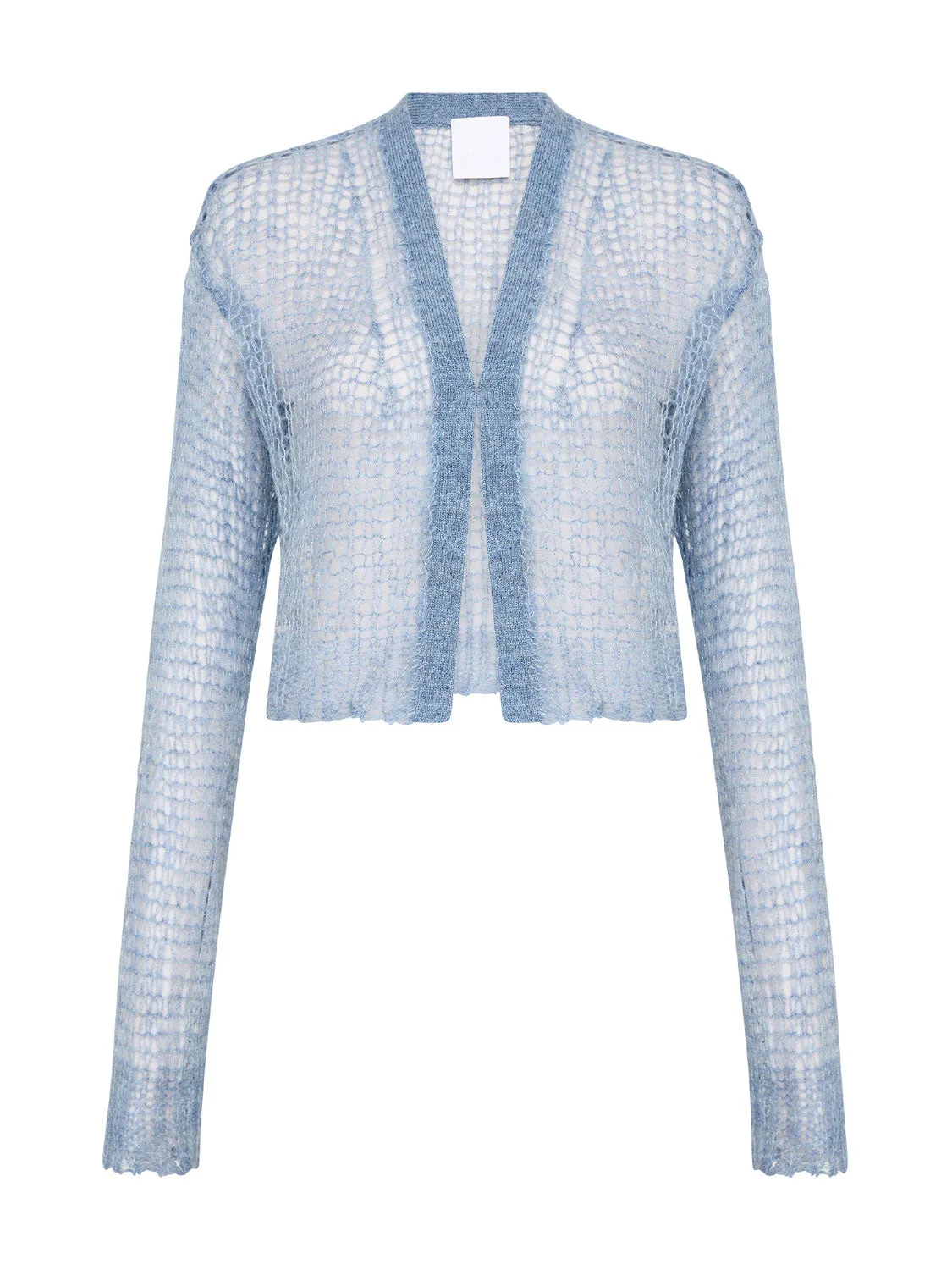 04 Elemental Mohair Blend Cardigan | Denim Blue sold by Paris Georgia product image thumbnail 2