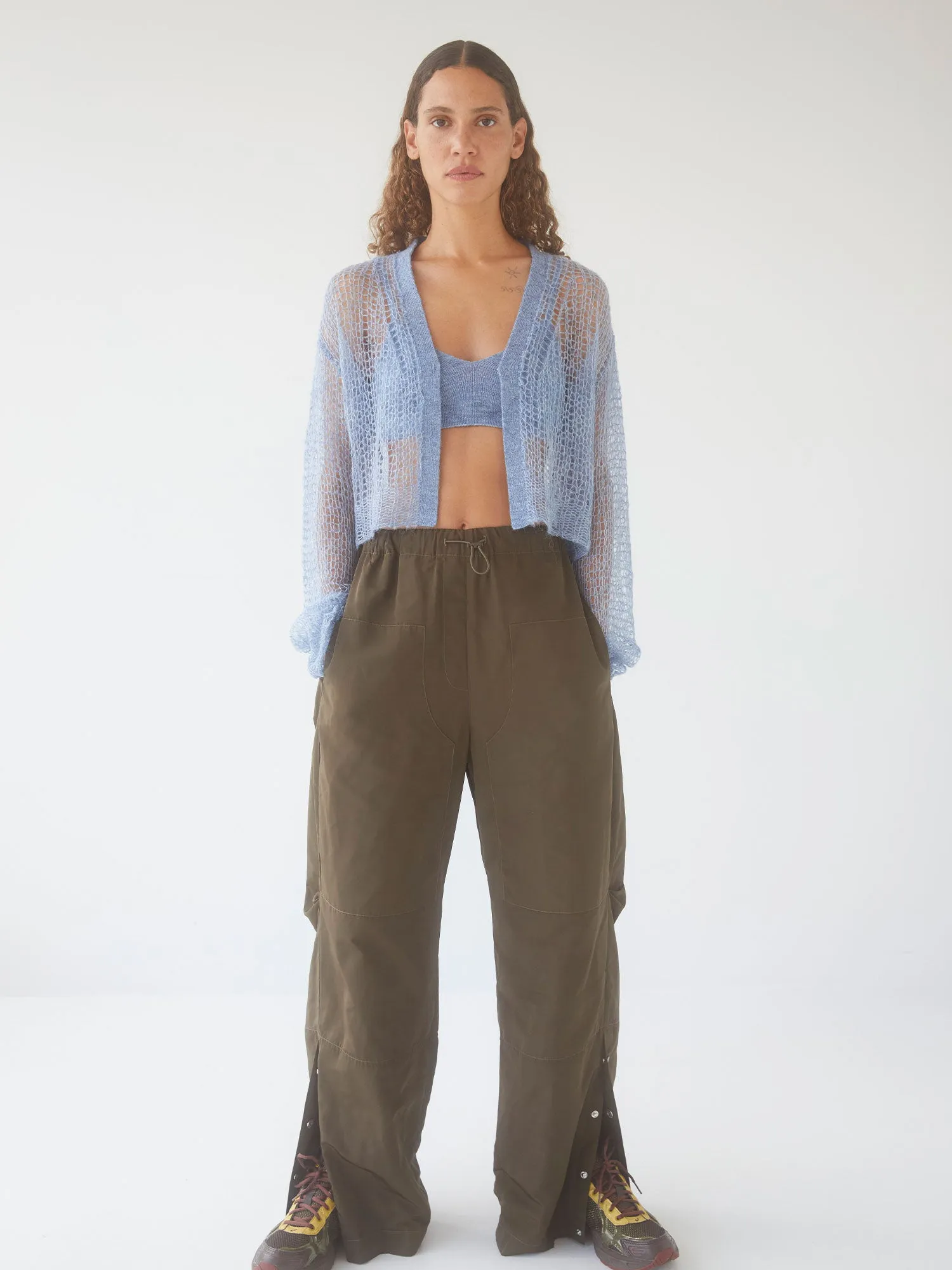 04 Elemental Mohair Blend Cardigan | Denim Blue sold by Paris Georgia product image thumbnail 3