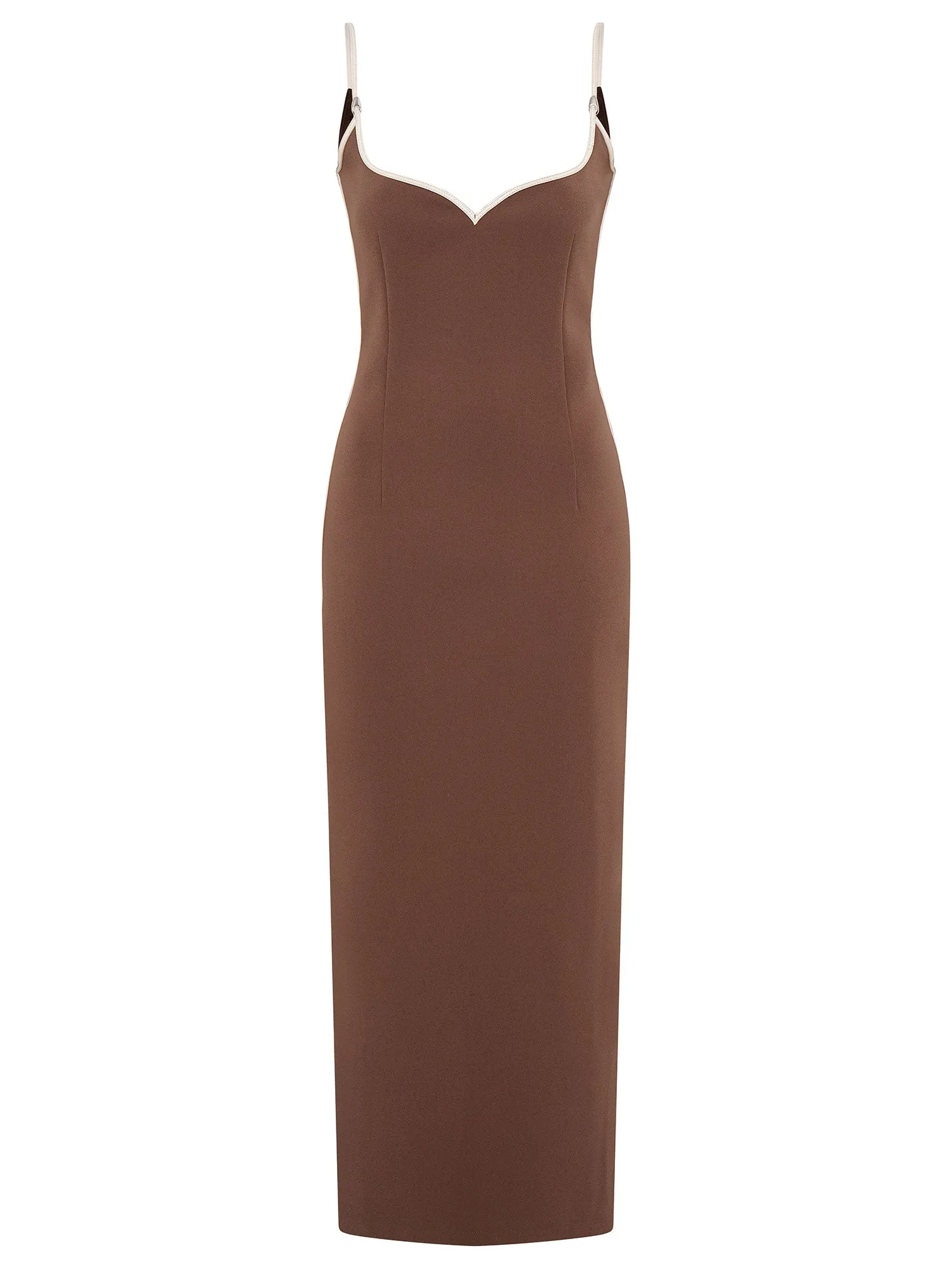 Heart Dress With Pebble | Coffee & Cream sold by Paris Georgia product image thumbnail 2