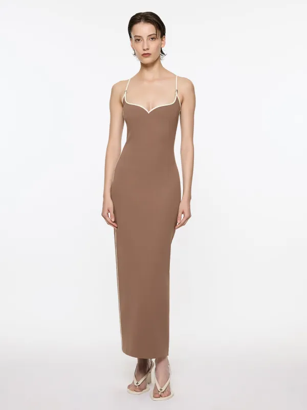 Heart Dress With Pebble | Coffee & Cream made by Paris Georgia