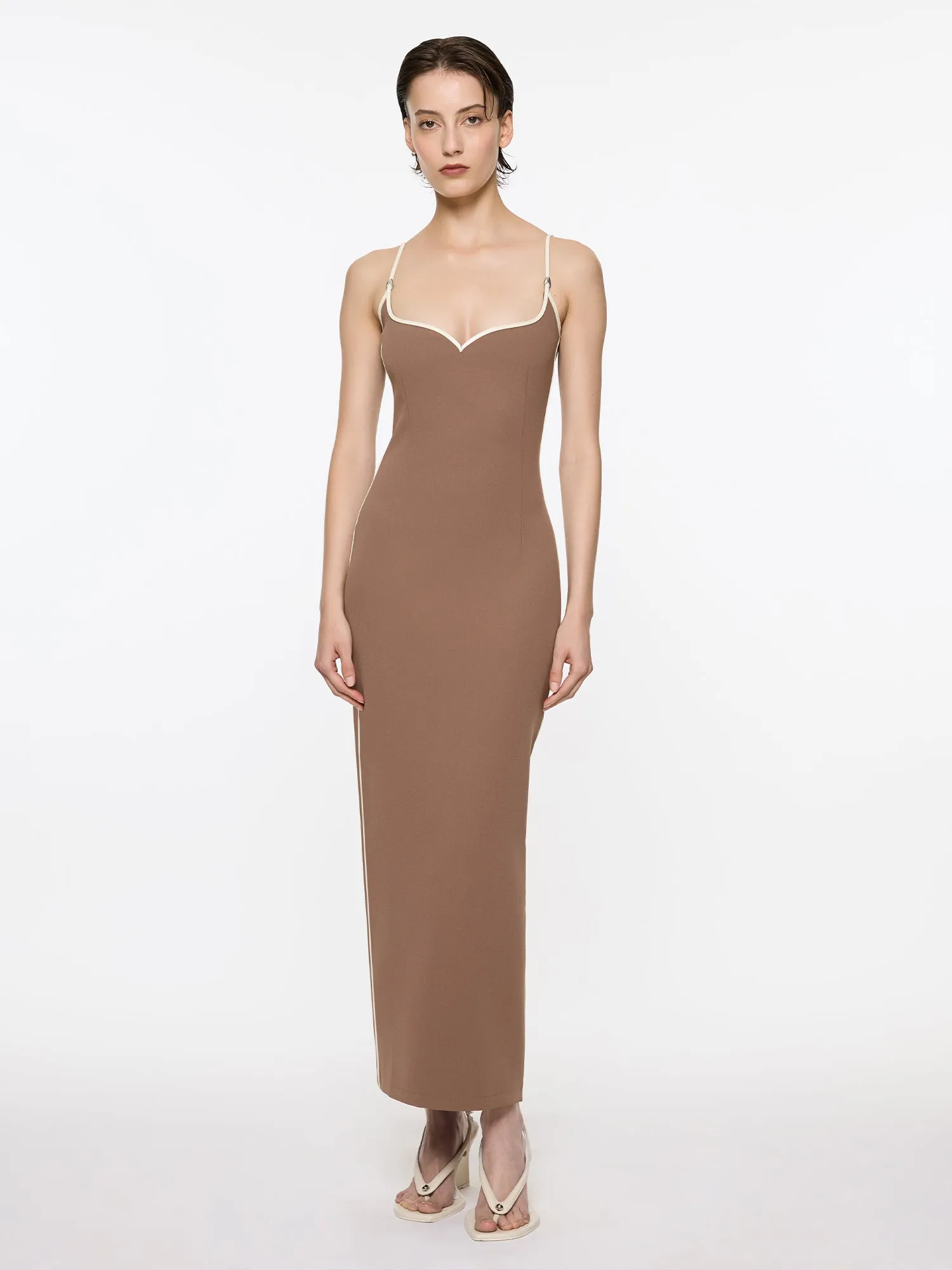 Heart Dress With Pebble | Coffee & Cream sold by Paris Georgia